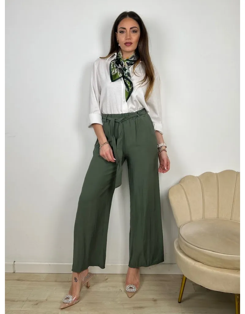 PANTALONI CLELIA VERDE