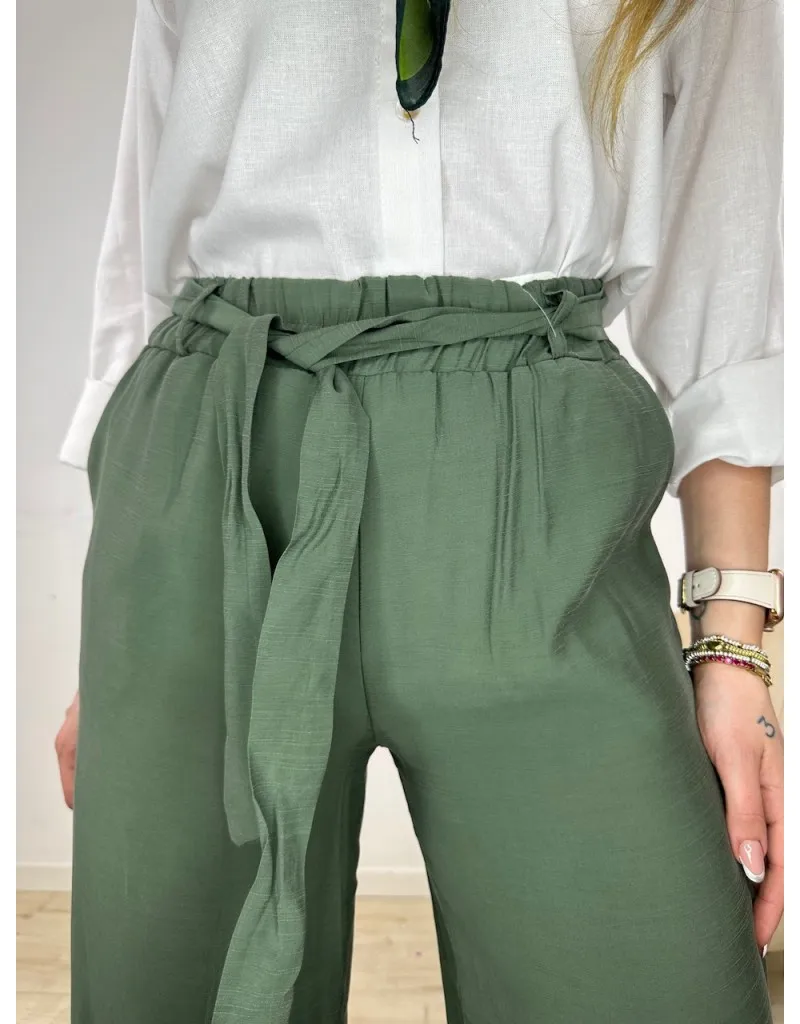 PANTALONI CLELIA VERDE