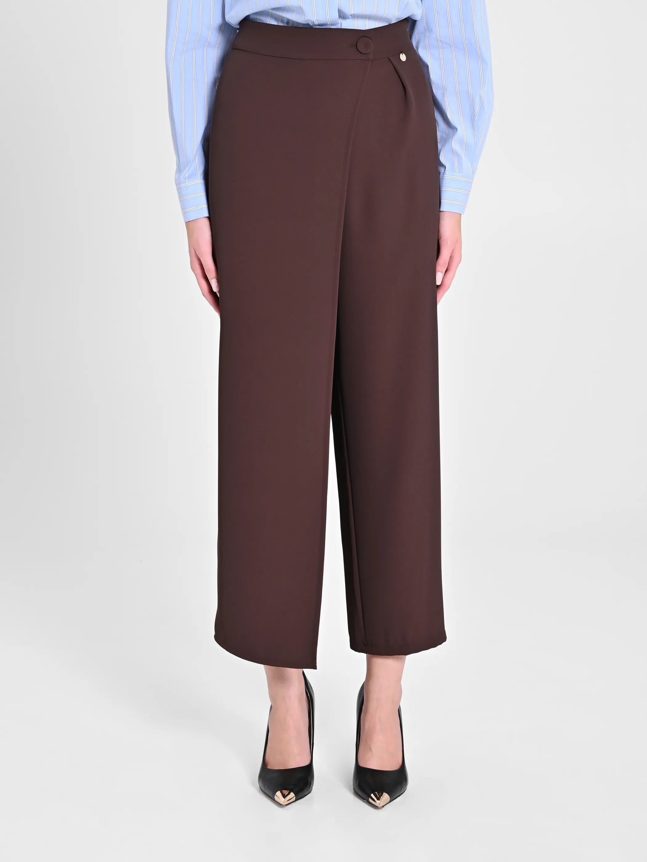      Pantaloni con Pannello color Melanzana     