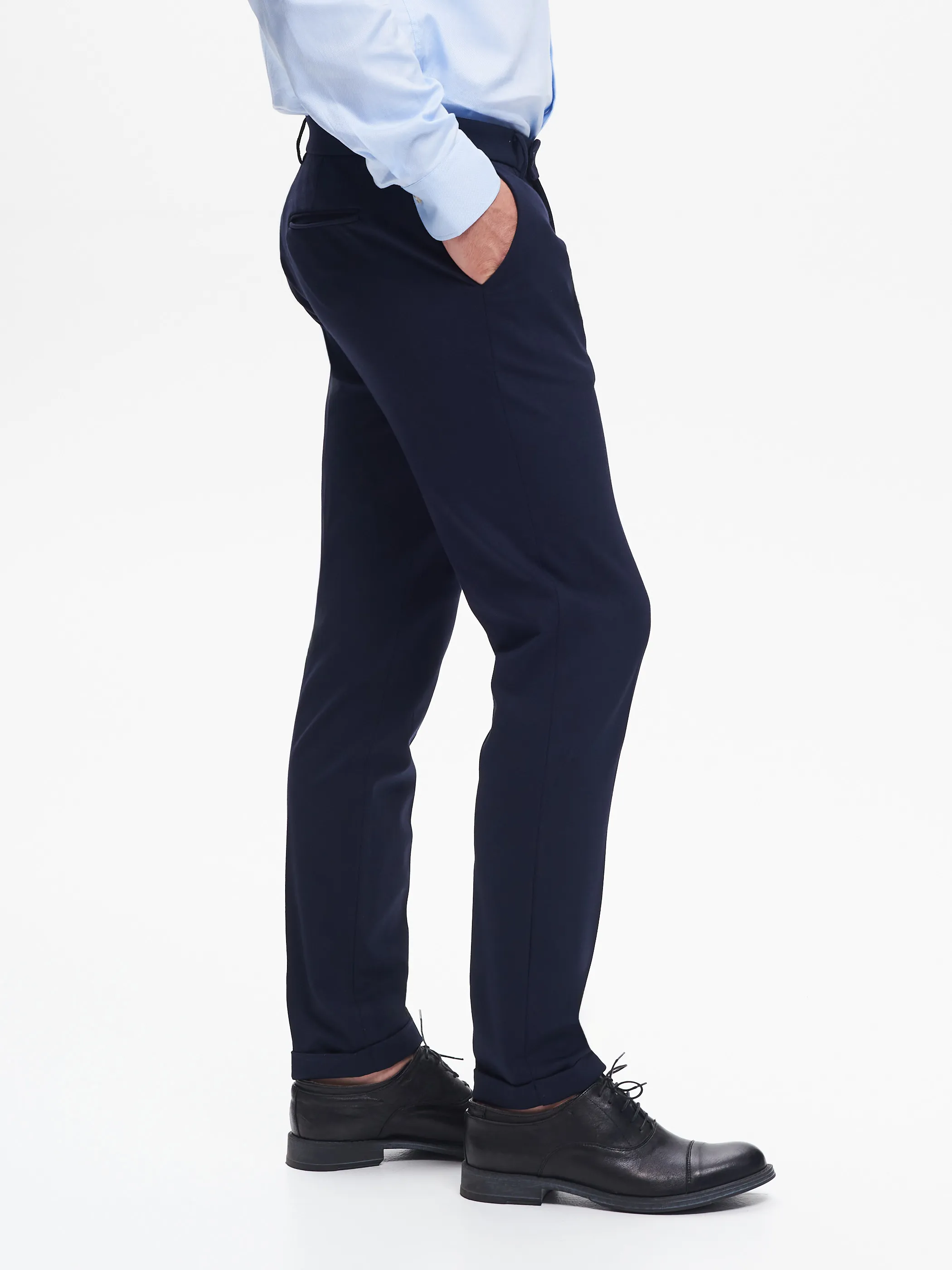      Pantaloni da abito Uomo Punto Milano Blu QB24     