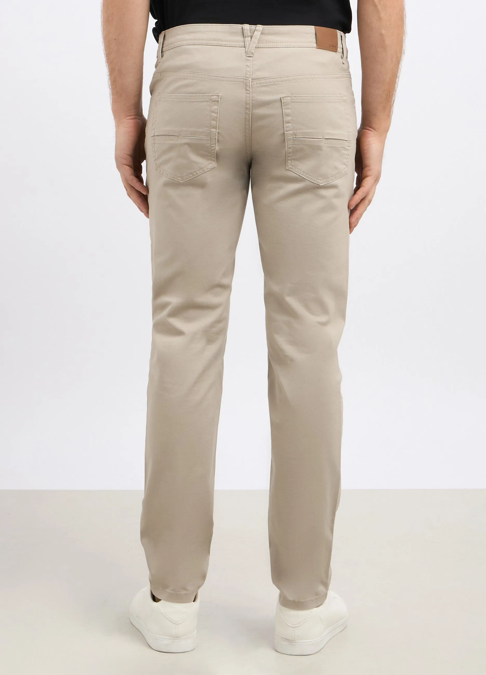 Pantaloni in cotone stretch uomo