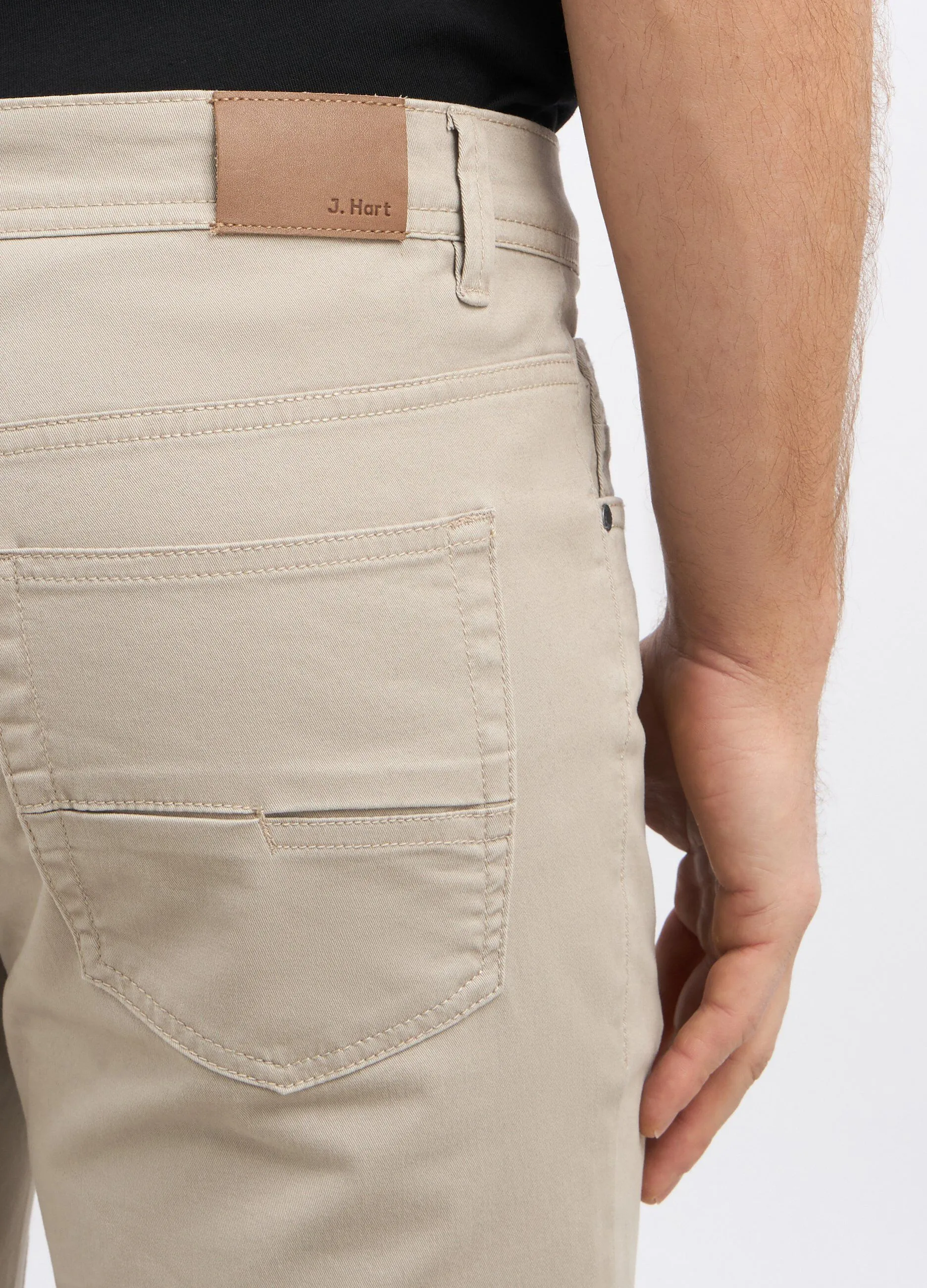 Pantaloni in cotone stretch uomo