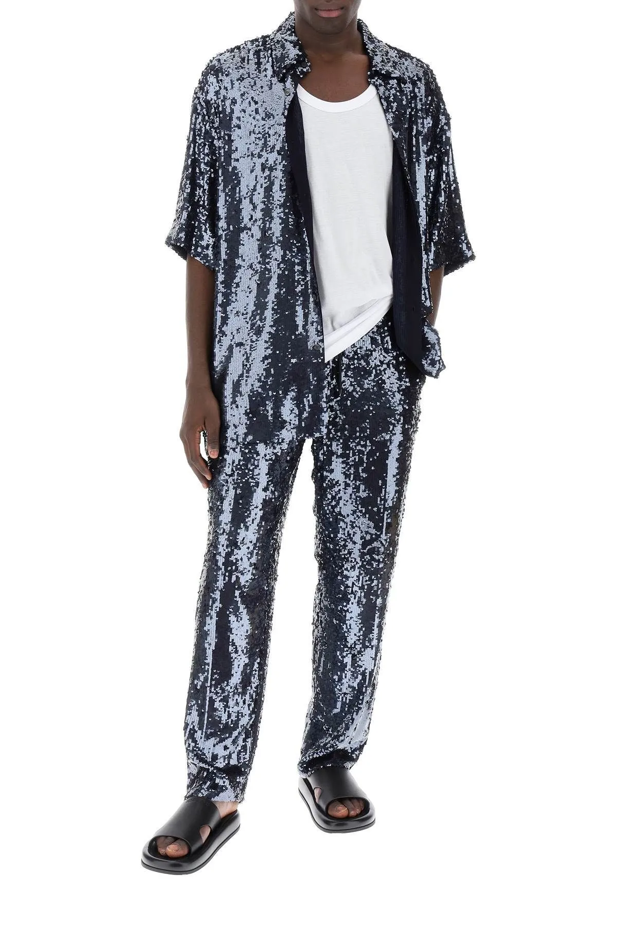 Pantaloni in paillettes Penny Long
