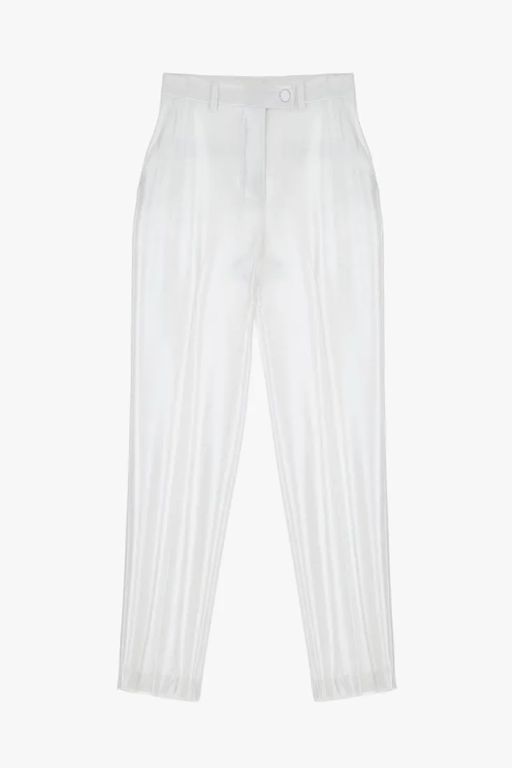 Pantaloni slim-fit con piega stirata
