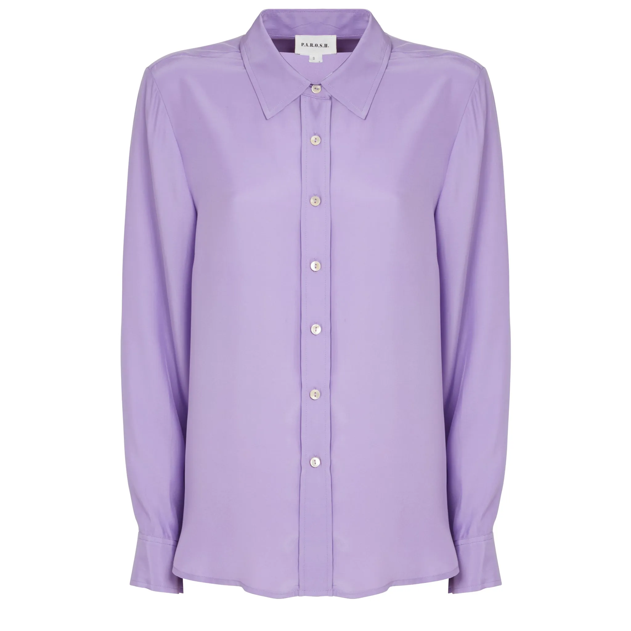 P.A.R.O.S.H.  Camicia in seta viola