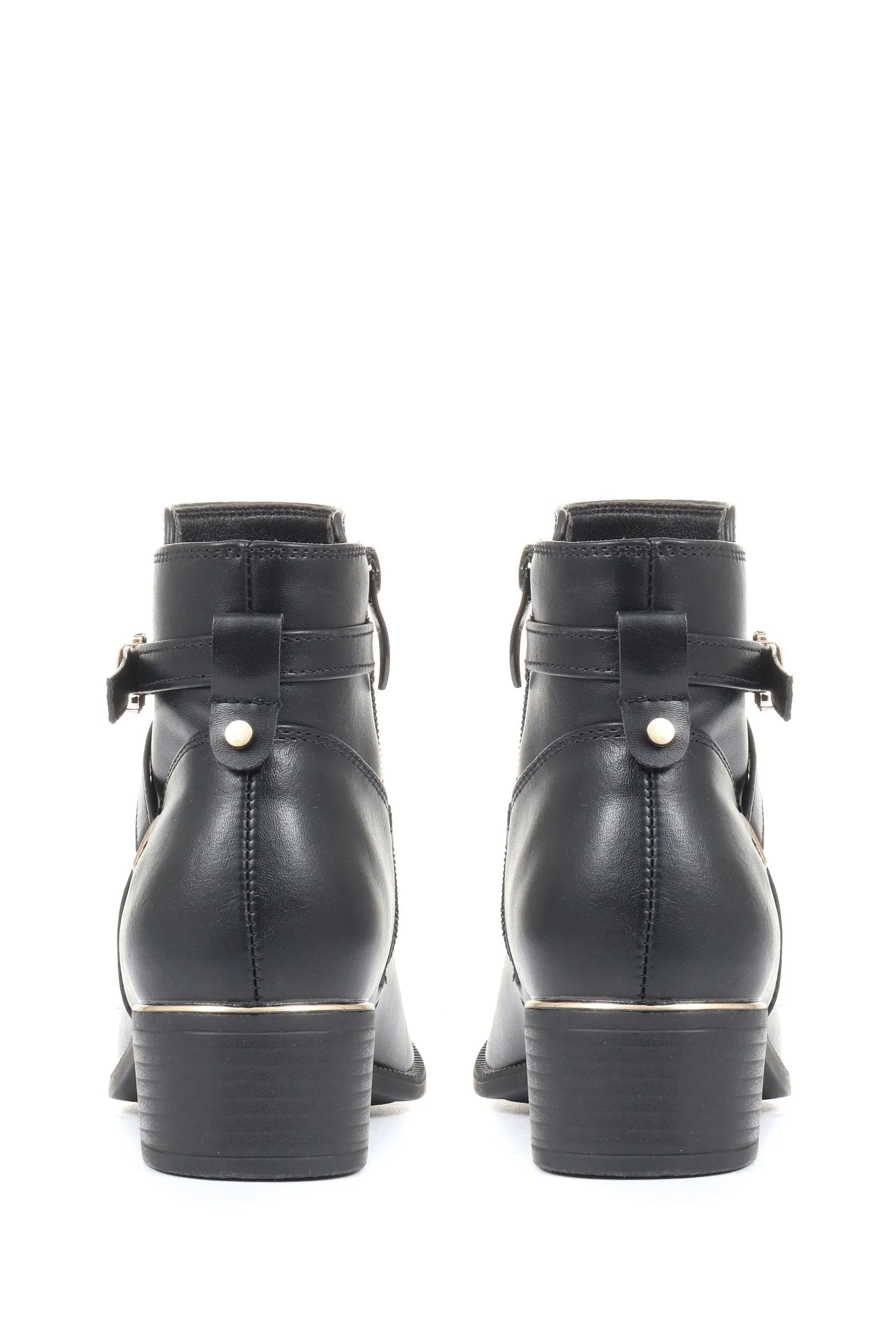 Pavers Nero - Stivaletti con fibbia