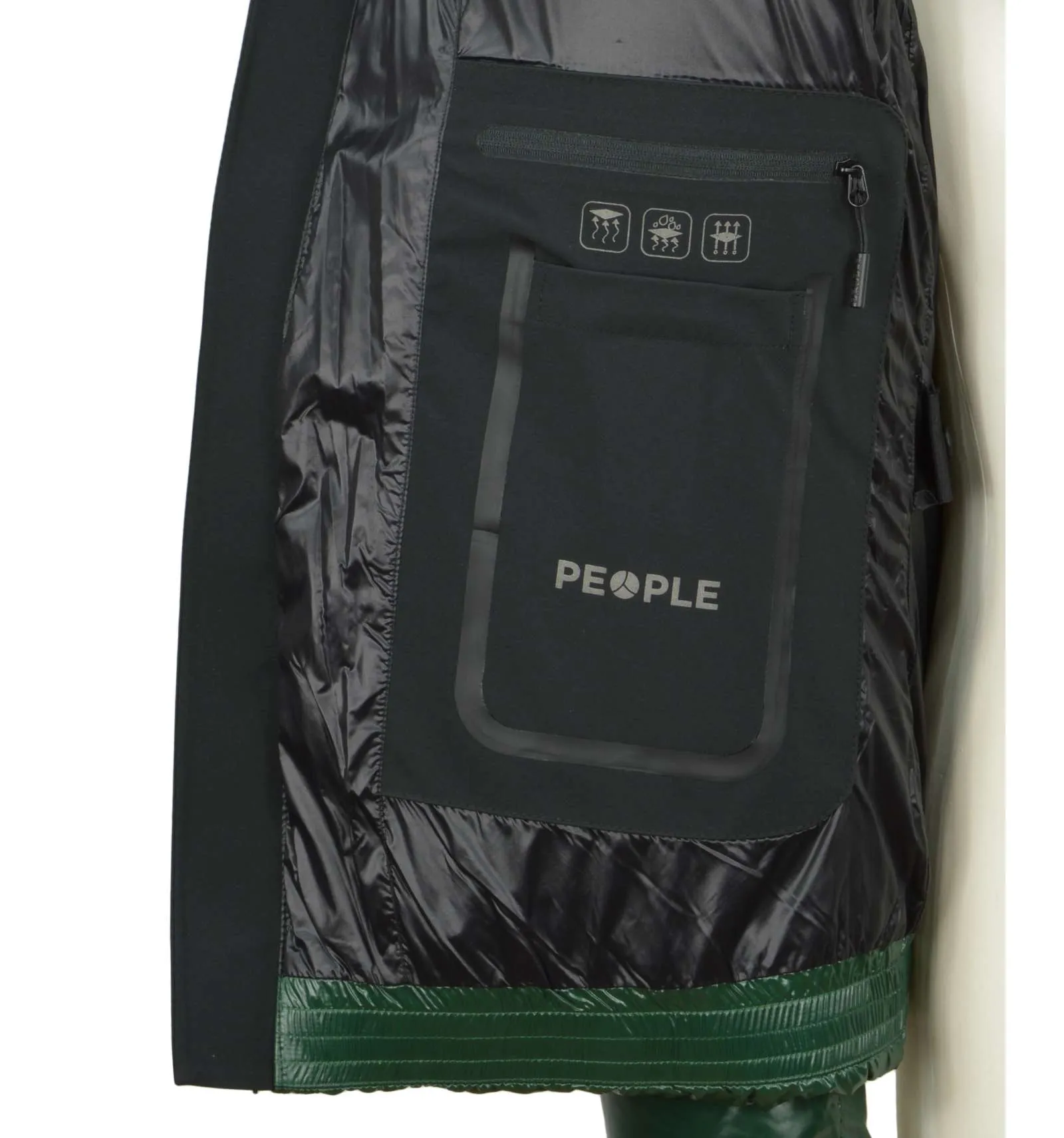 PEOPLE OF SHIBUYA uomo giacca piumino trapuntato verde DUVE PM833 855