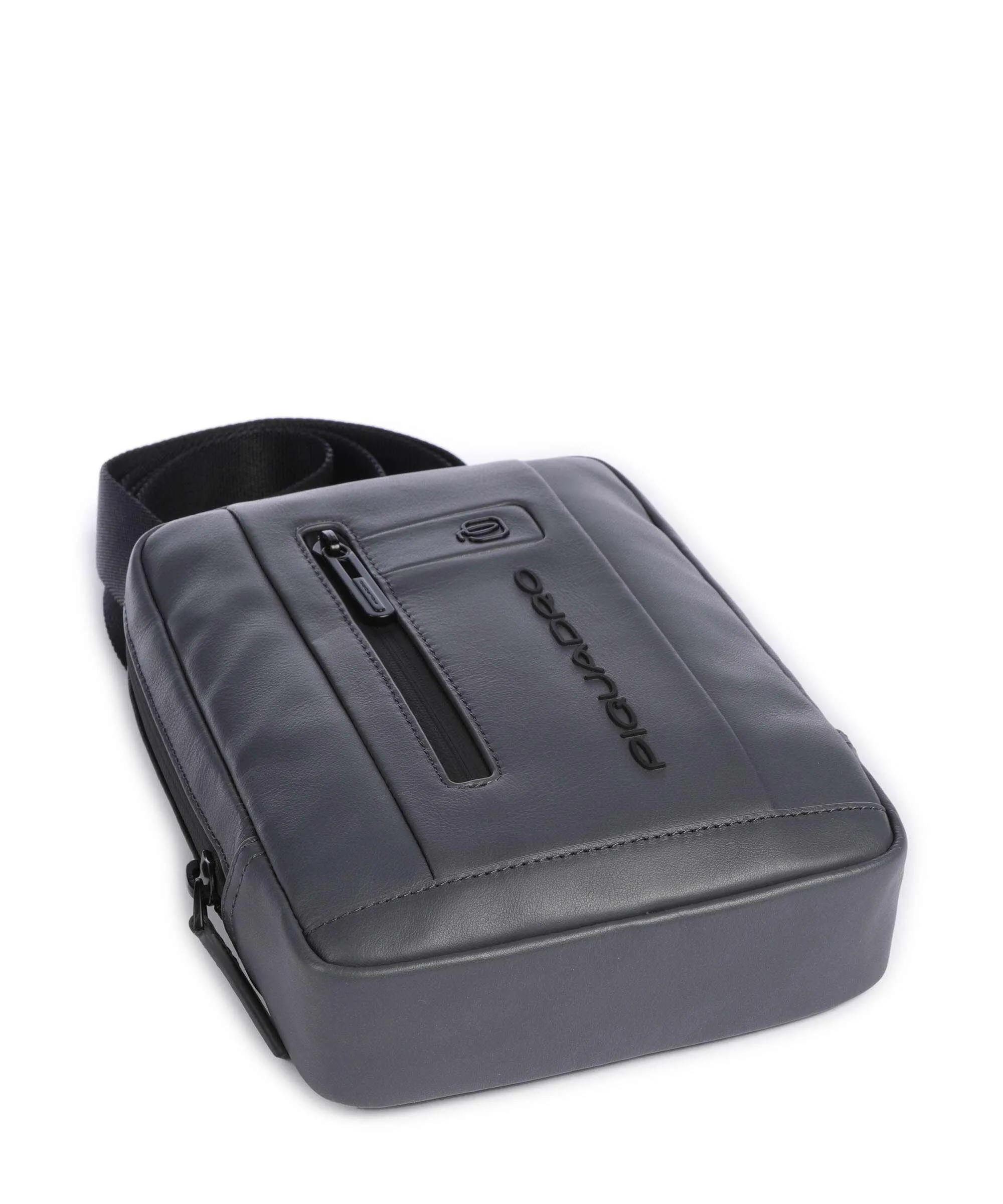  Piquadro Urban Borsa a tracolla pelle di vacchetta finemente grana grigio  