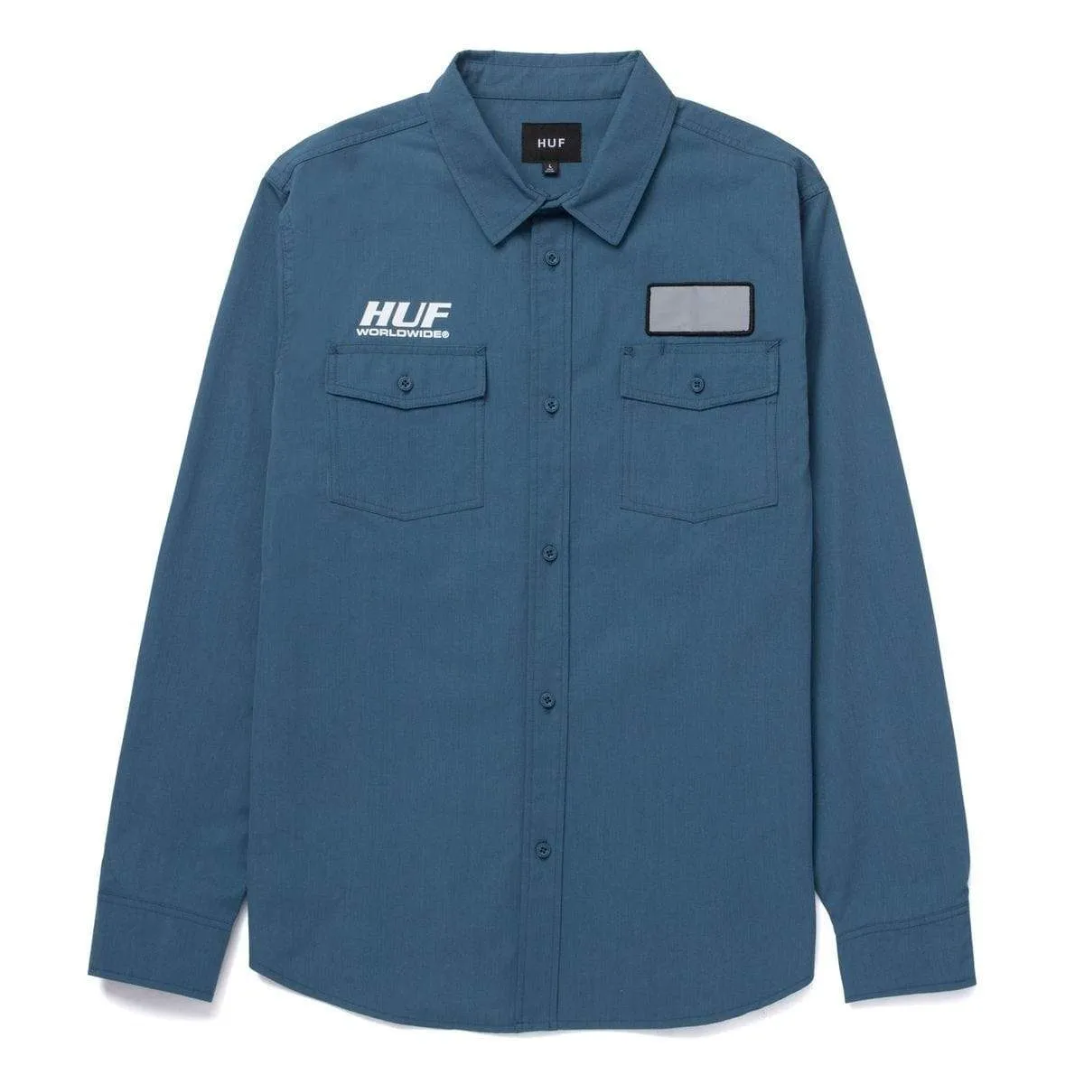 PORTER L/S WORK SHIRT - BLUE TEAL
