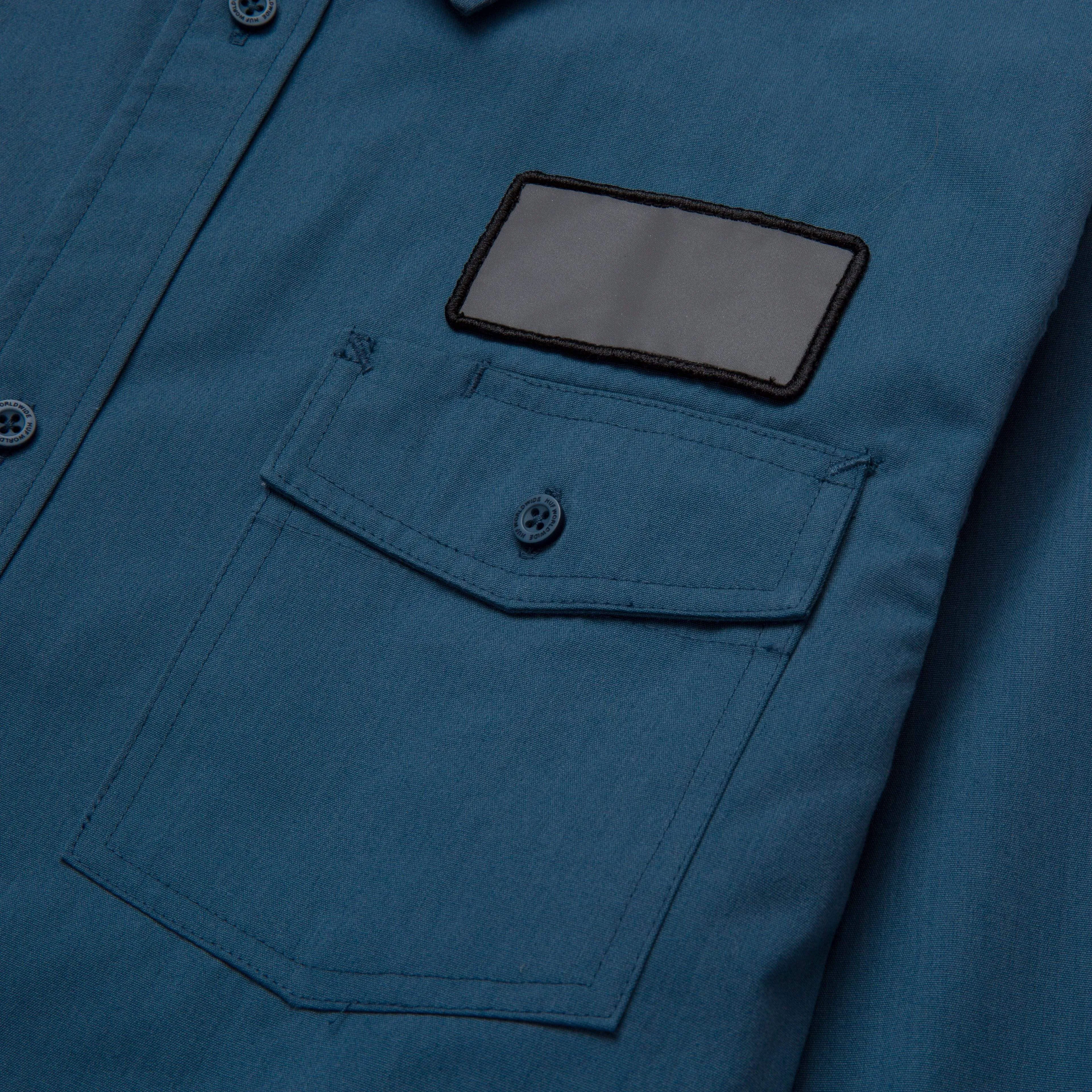 PORTER L/S WORK SHIRT - BLUE TEAL