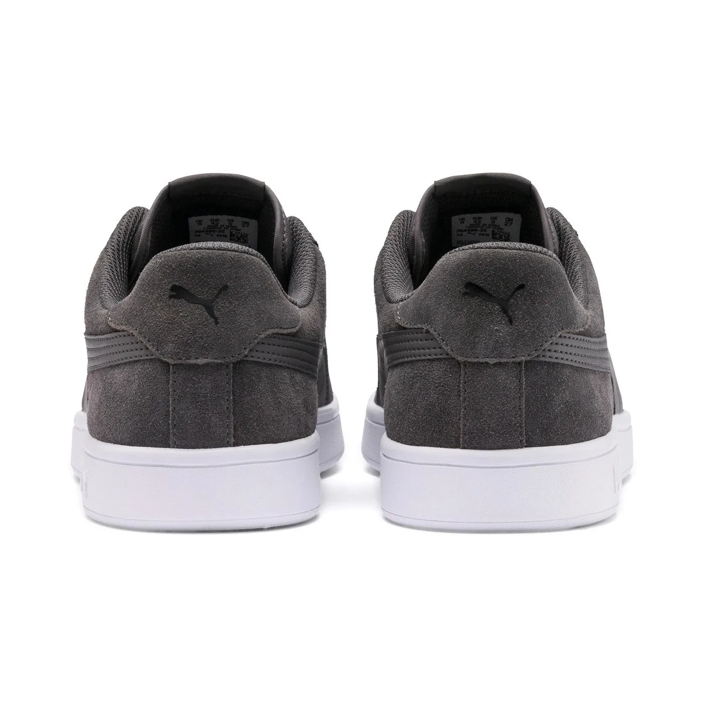 Puma men's low sneakers Smash v2 364989 32 castlerock-black-white
