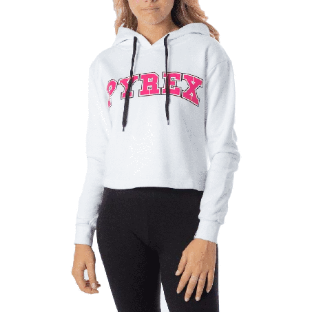PYREX FELPA DONNA BIANCO