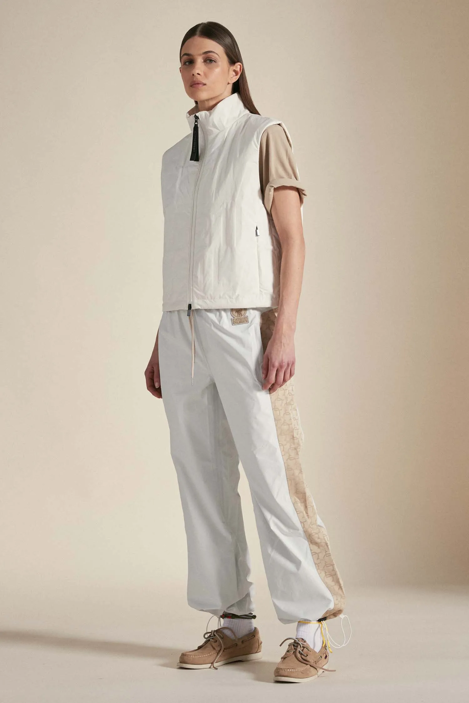 RIVER – Gilet bianco monogramma