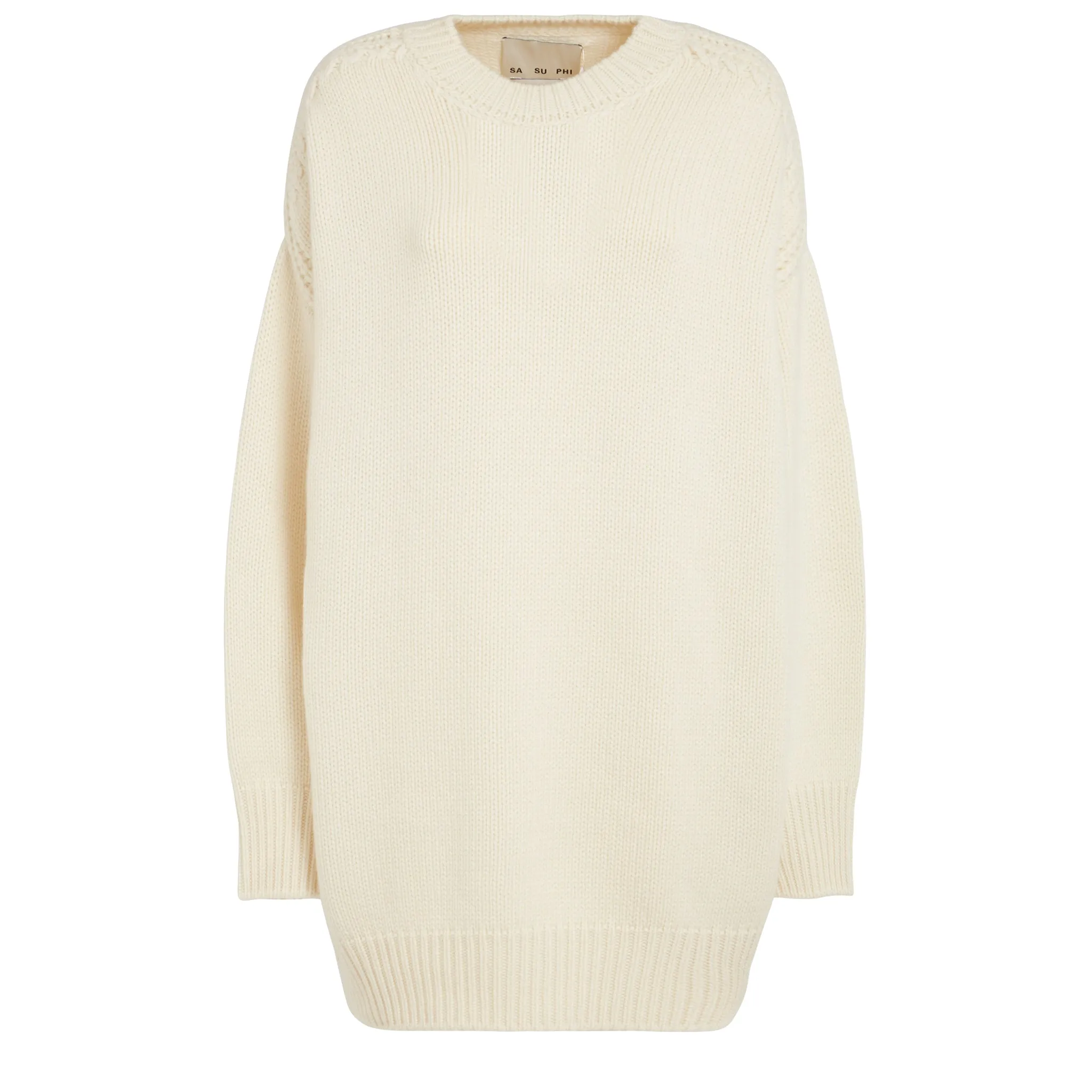 SA SU PHI  Maglione in cashmere bianca