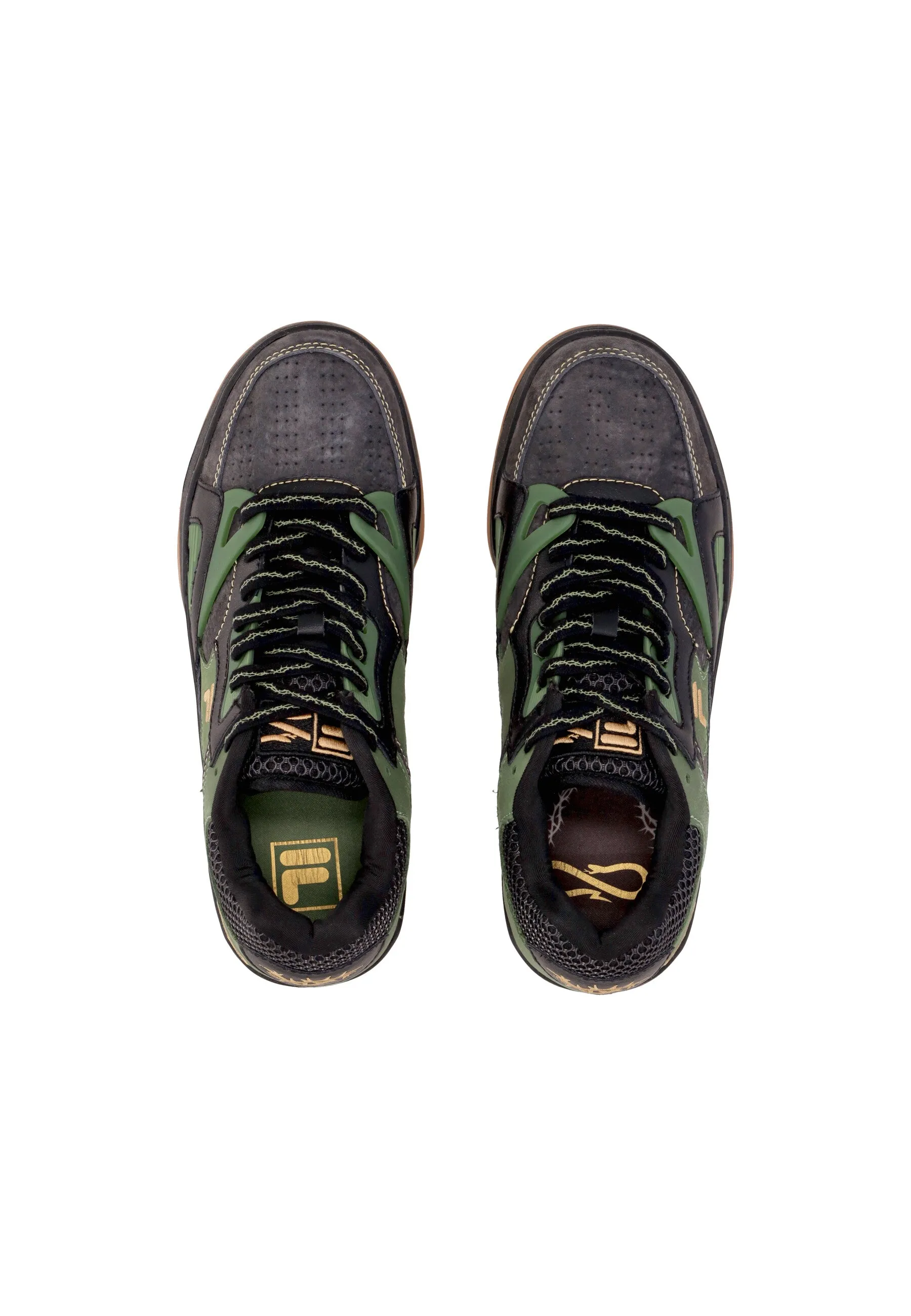 Scarpa Bassa Uomo Wayne X Fila Forest/gold/black