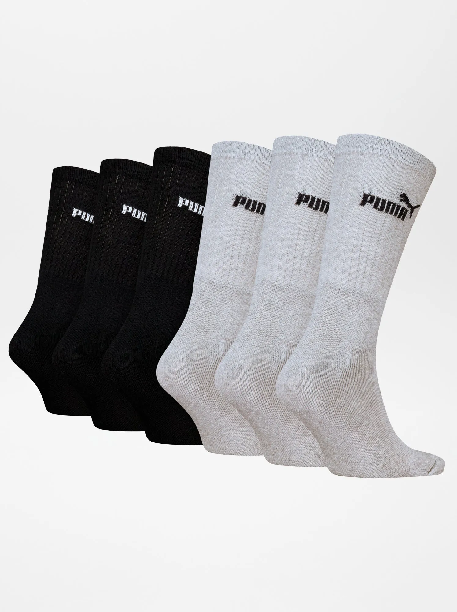 Set di 6 paia di calzini 'Puma' - GRIGIO