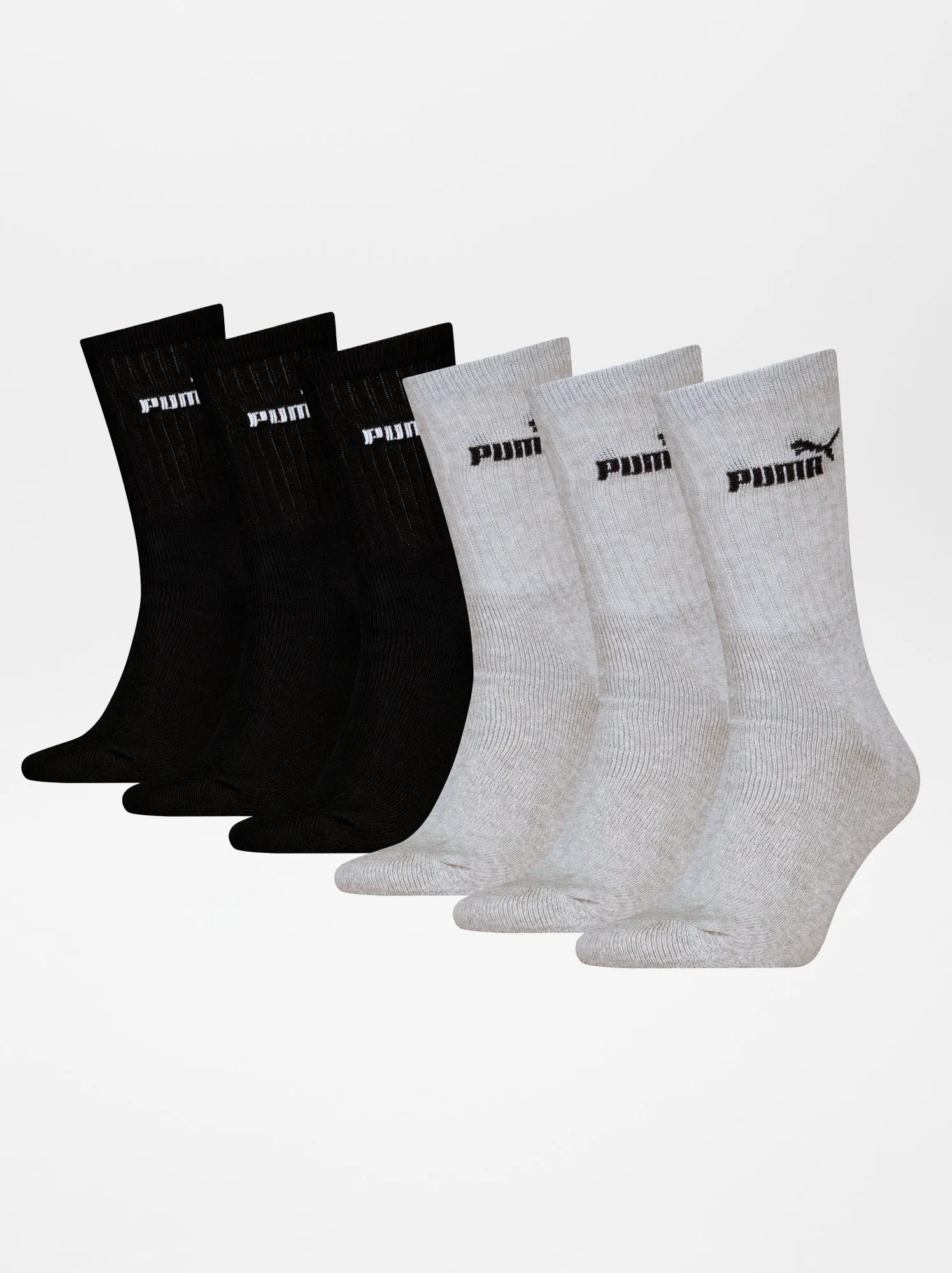 Set di 6 paia di calzini 'Puma' - GRIGIO