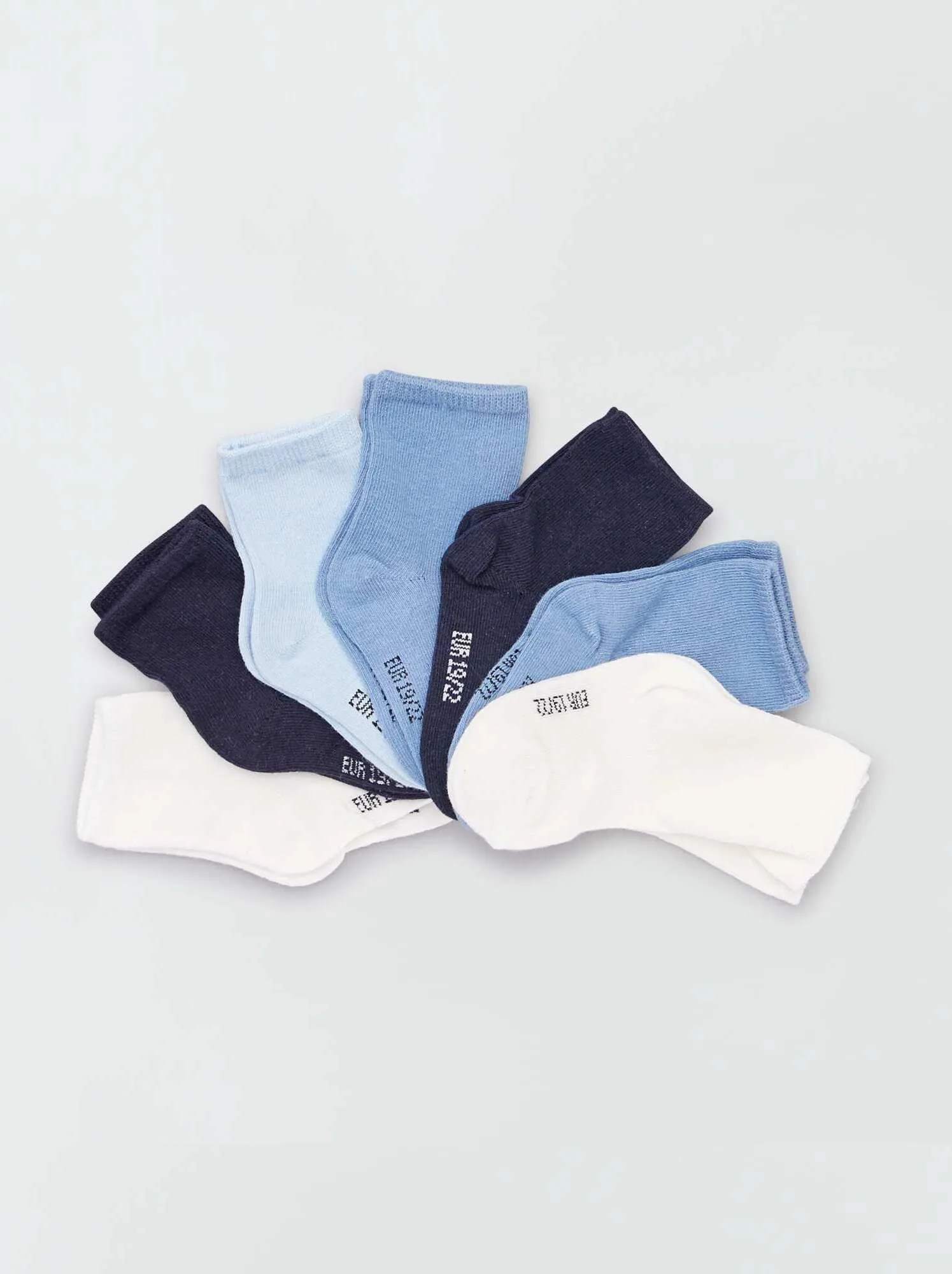 Set di 7 paia di calzini eco-sostenibili - BLU