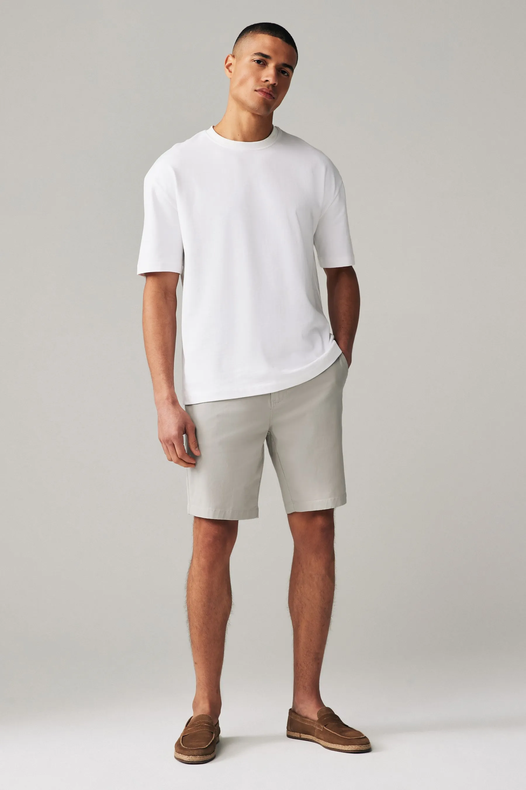 Shorts Pantaloni chino elasticizzati da 3 Confezione