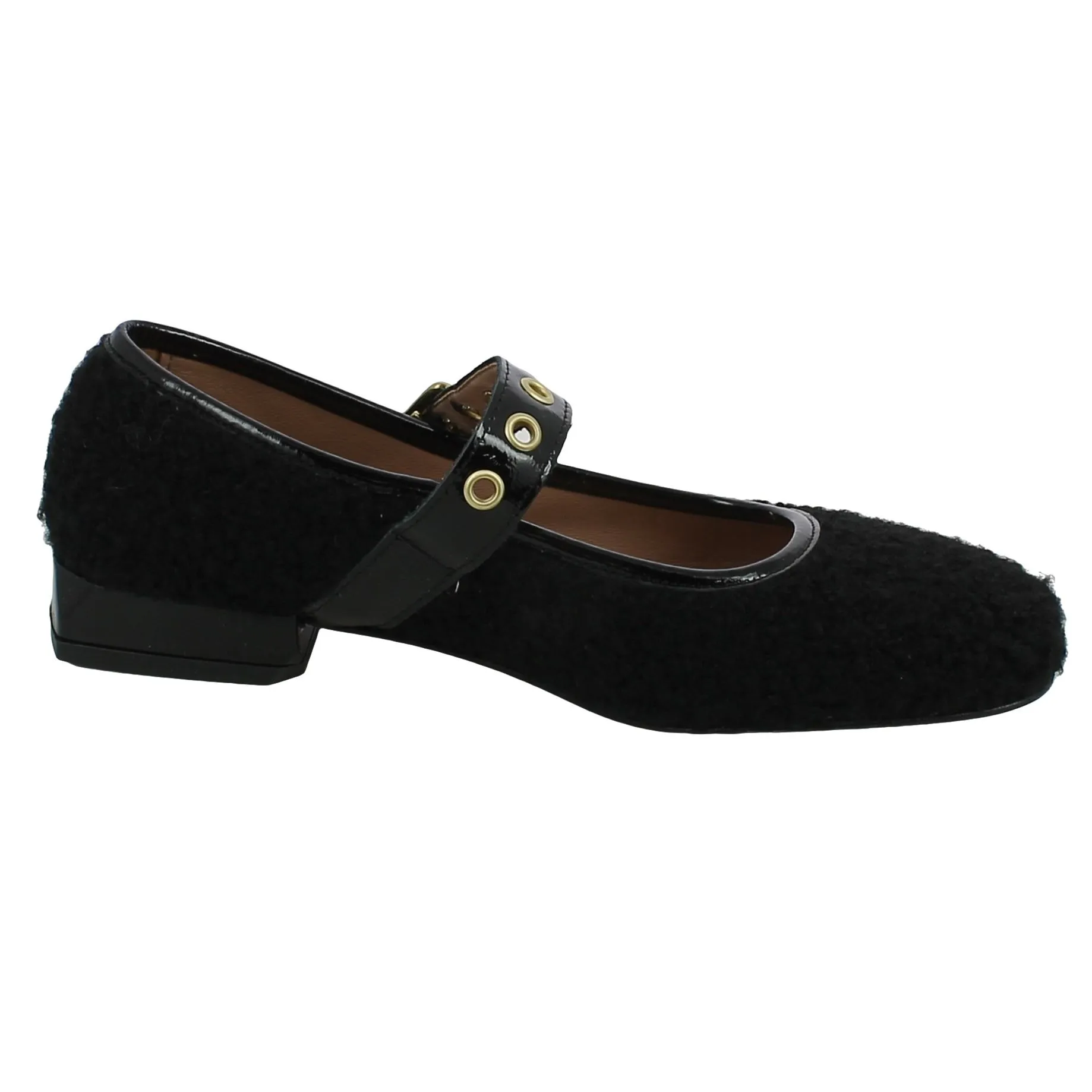 Silk-ò  Ballerine Donna In Lana Con Cinturino Vernice 