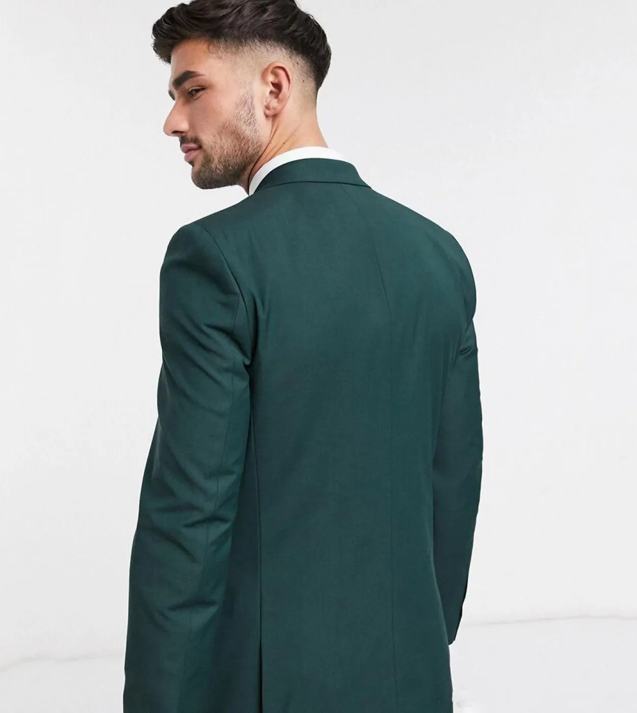 Smoking da sposo verde scuro a due bottoni su misura Groomsmen Abiti da uomo slim fit da uomo giacca  pantaloni  gilet Costu