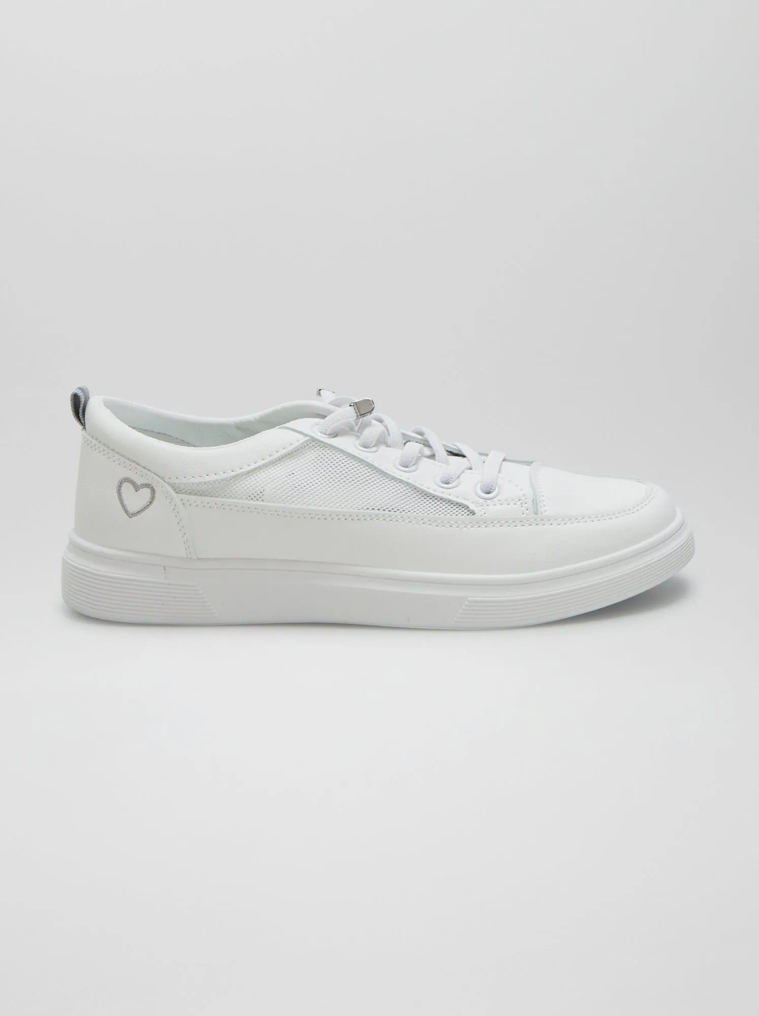 Sneakers basse traforate - BIANCO