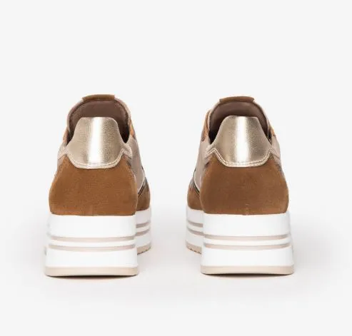 SNEAKERS CAMOSCIO E PELLE LUX