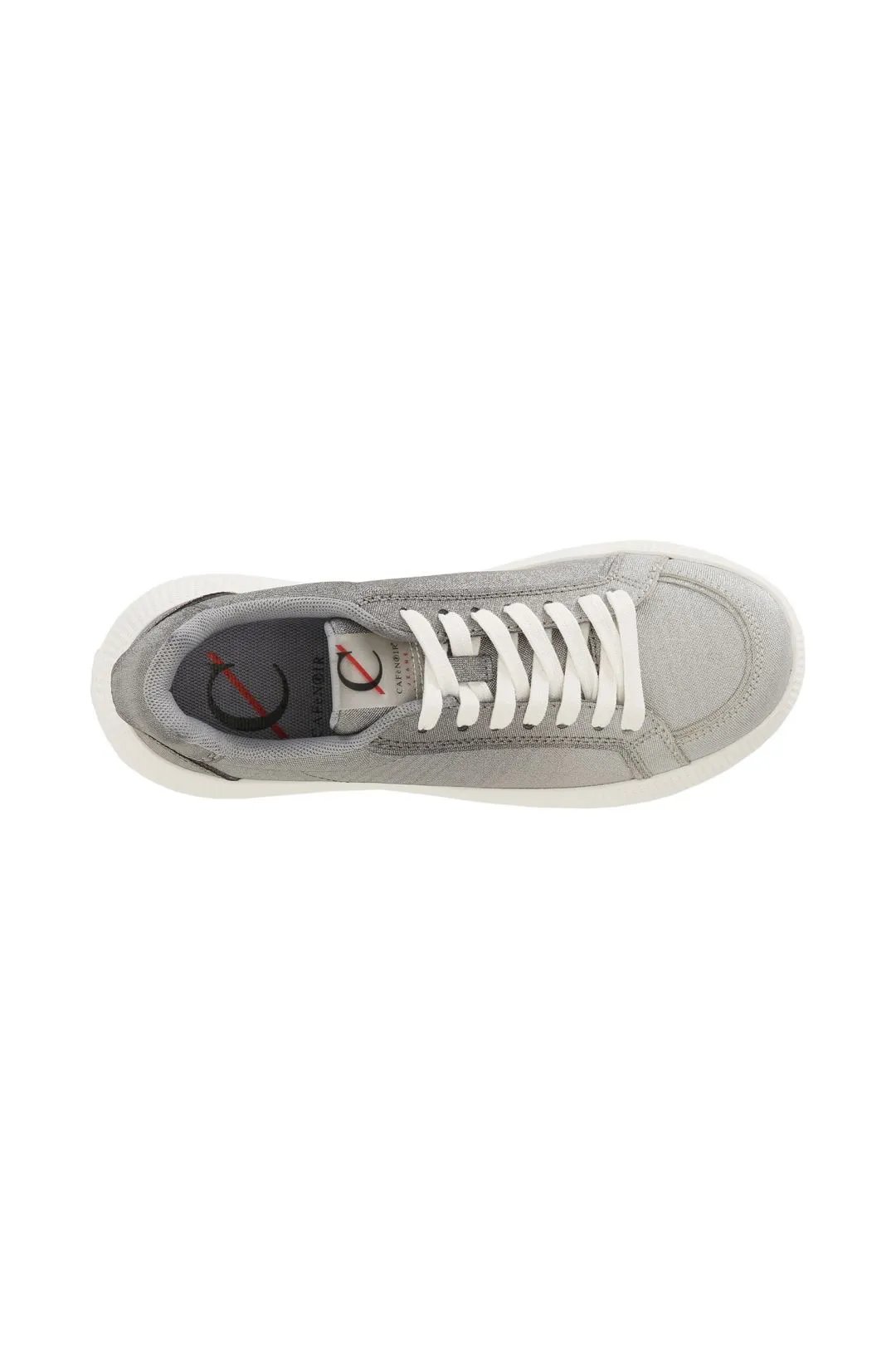 sneakers in glitter sfumato argento