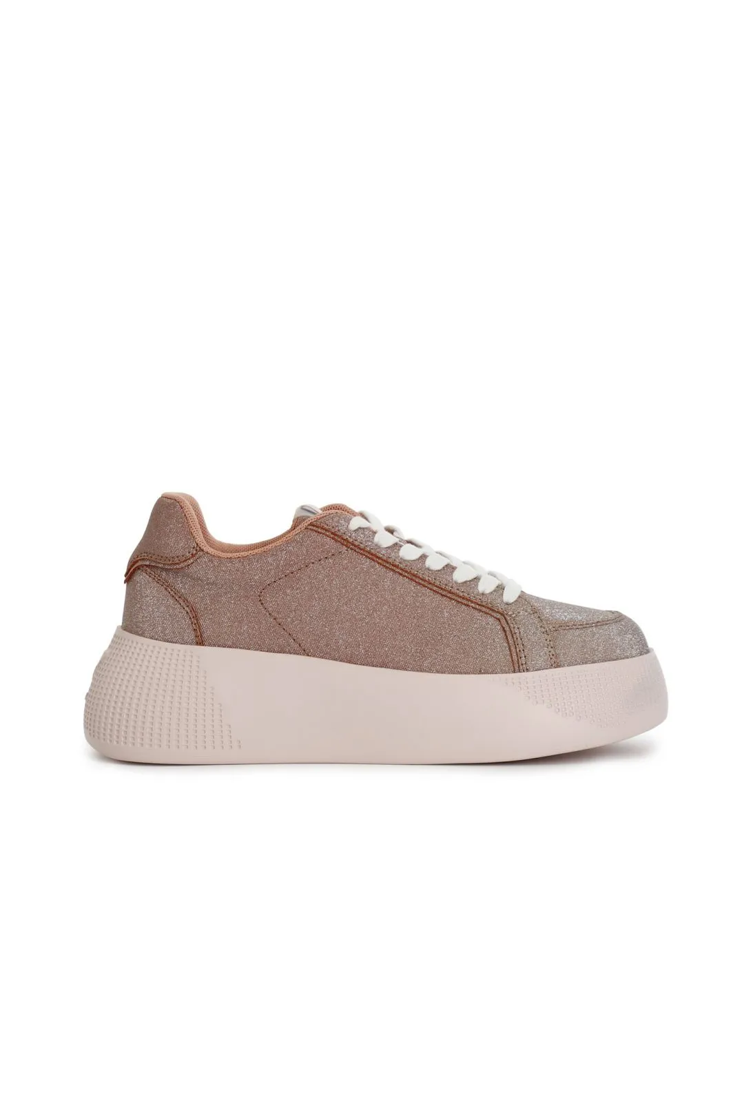 sneakers in glitter sfumato pesca