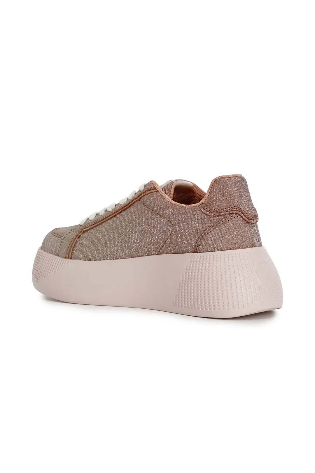 sneakers in glitter sfumato pesca