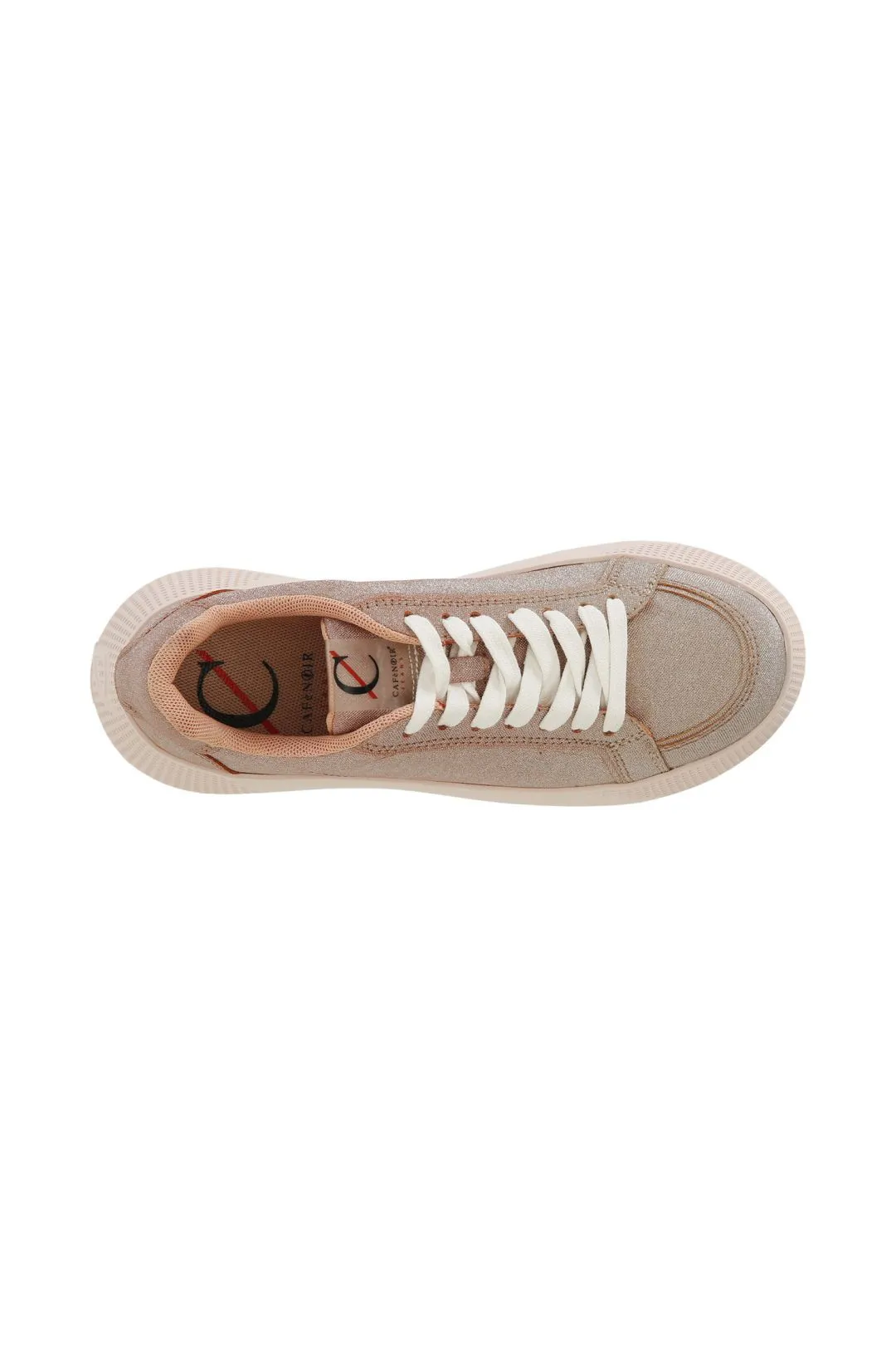 sneakers in glitter sfumato pesca