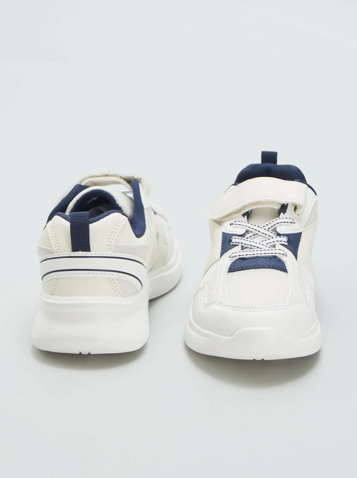 Sneakers tipo running suola spessa - BIANCO