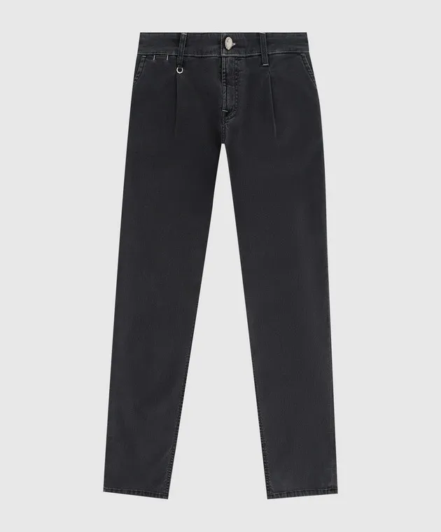 Stefano Ricci Jeans grigi per bambini YFT0302020C11BK