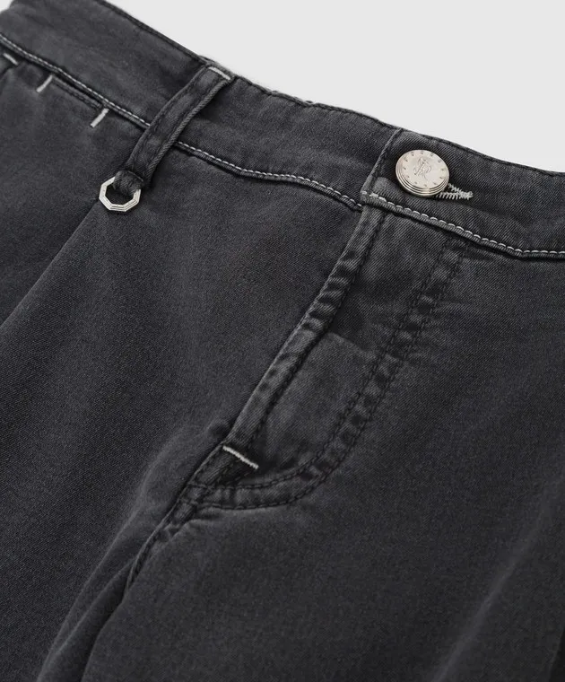 Stefano Ricci Jeans grigi per bambini YFT0302020C11BK