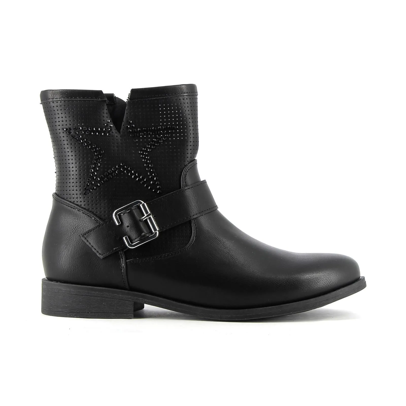 Stivaletti bassi neri con zip