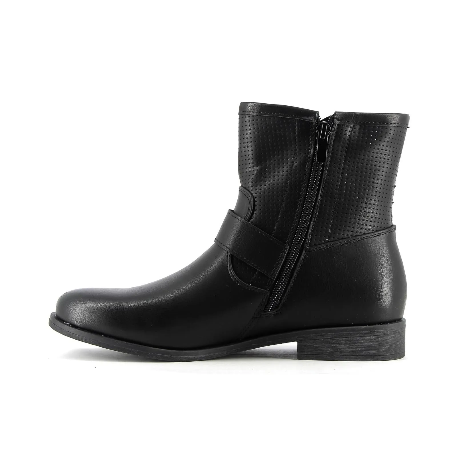 Stivaletti bassi neri con zip