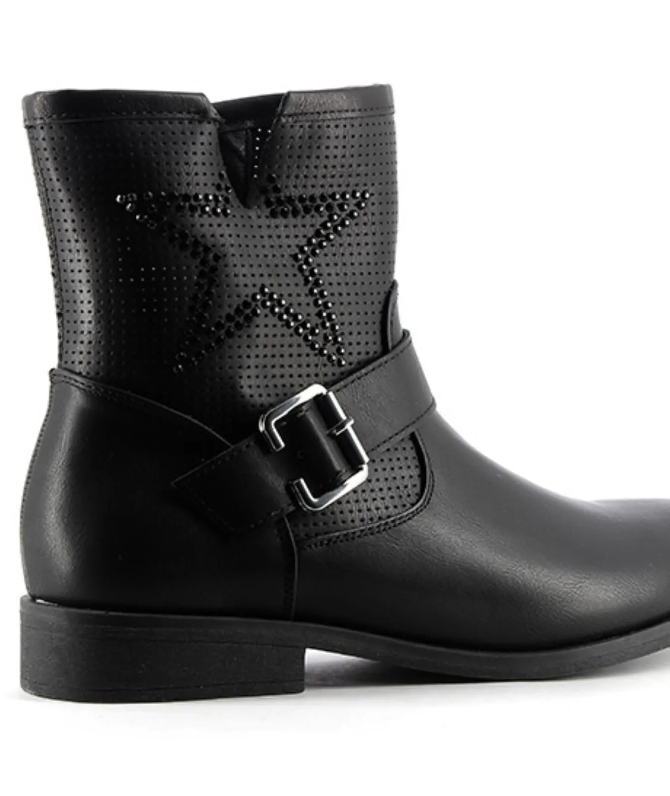 Stivaletti bassi neri con zip