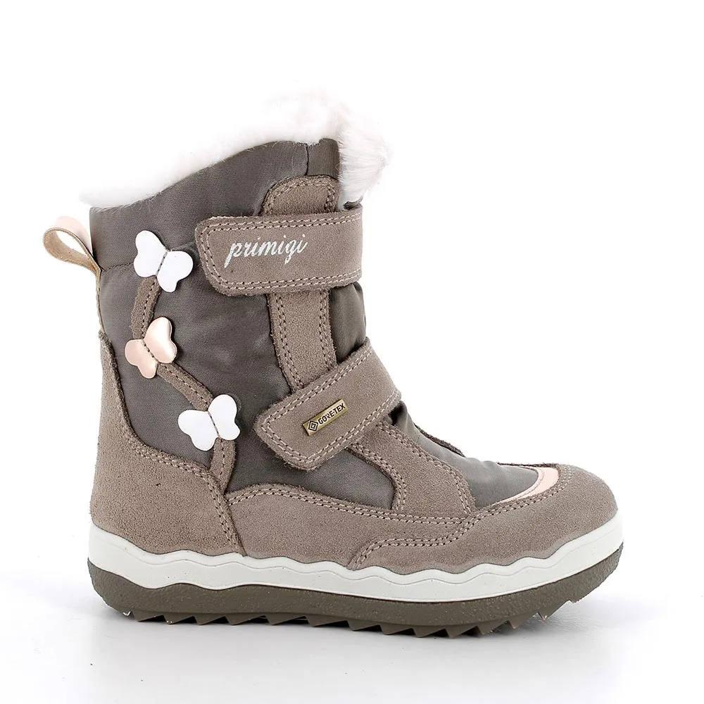 Stivaletti gore-tex da bambina beige scuro-pietra            
