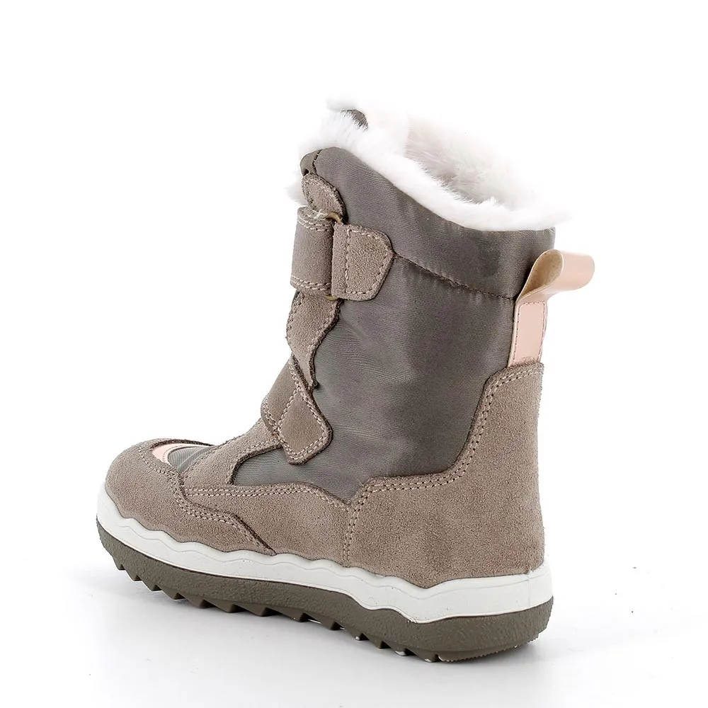 Stivaletti gore-tex da bambina beige scuro-pietra            