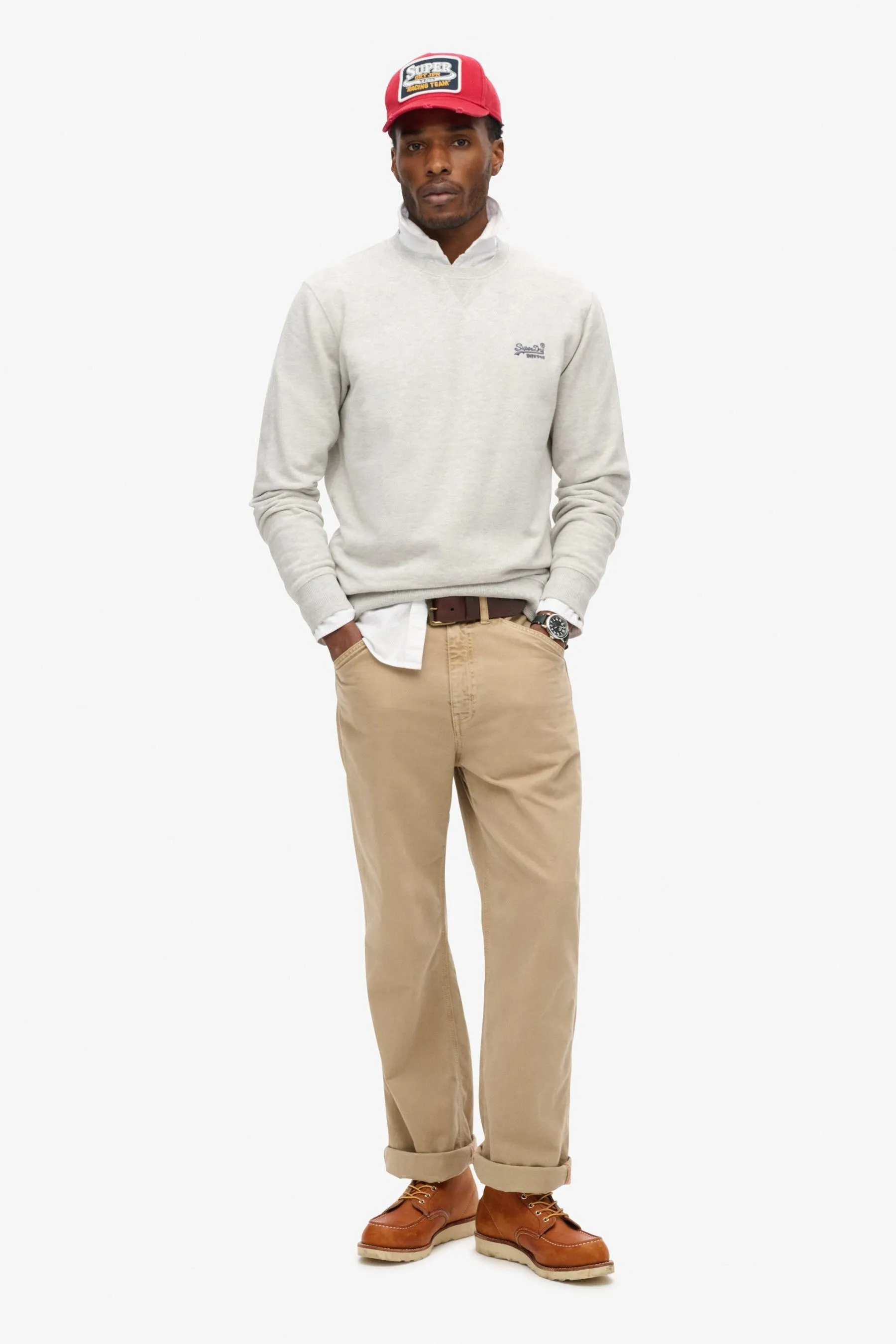 Superdry Essential - Felpa girocollo con logo    