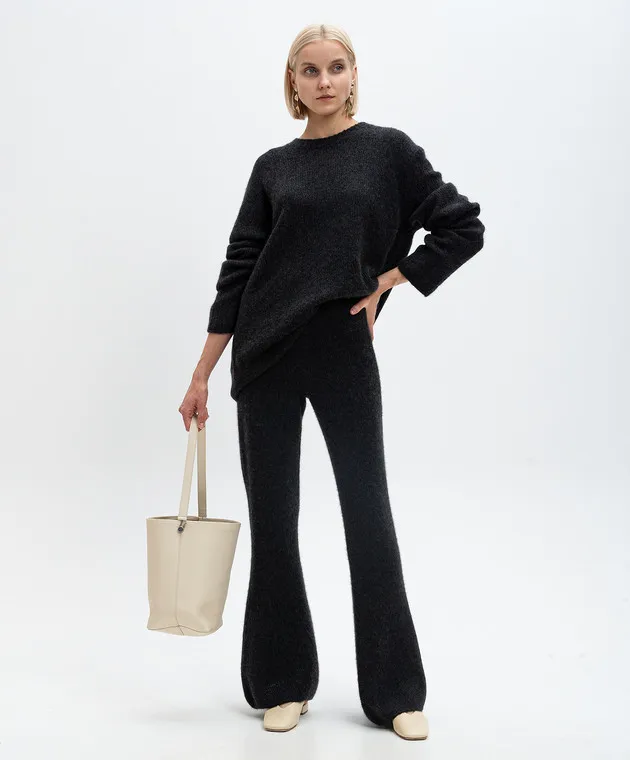 The Row Maglione Gersten in cashmere grigio 8056Y114