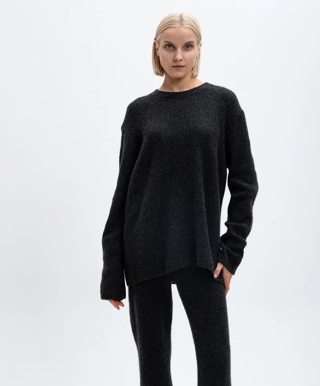 The Row Maglione Gersten in cashmere grigio 8056Y114