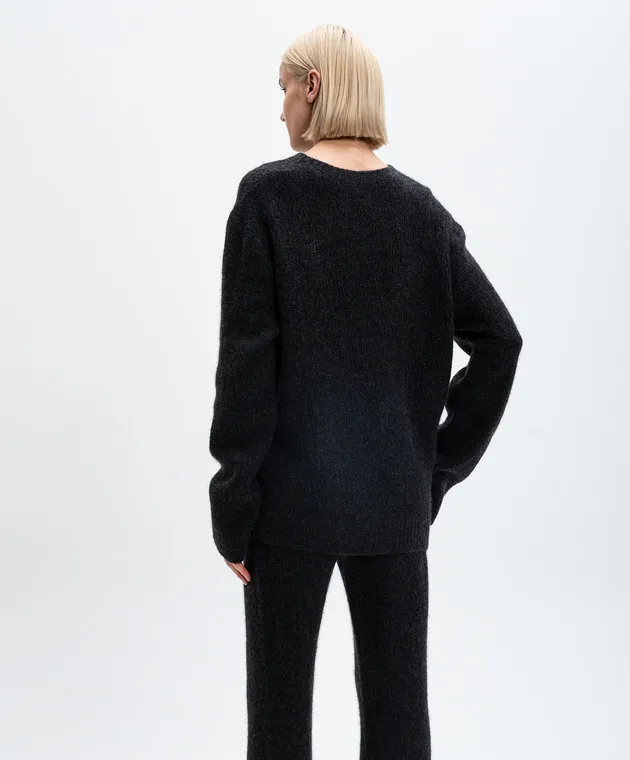 The Row Maglione Gersten in cashmere grigio 8056Y114