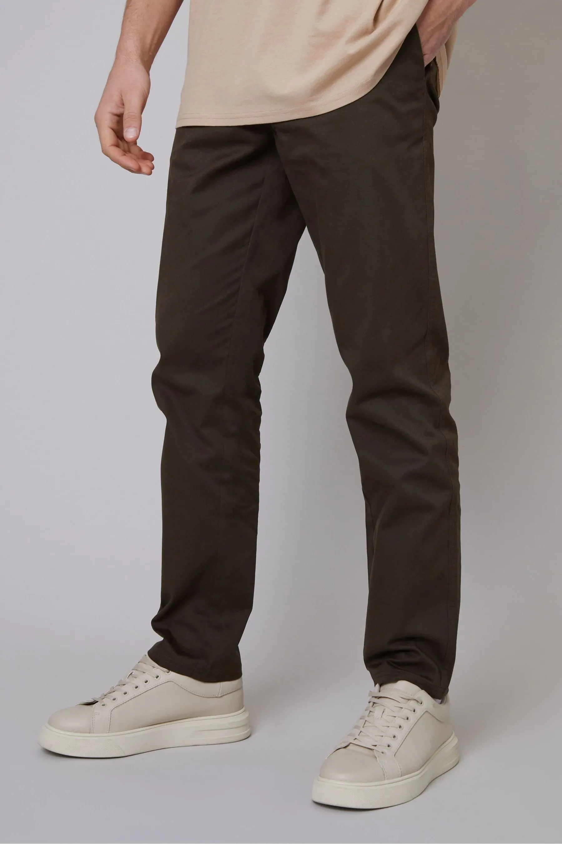 Threadbare cotone vestibilità regular - Vestibilità Pantaloni chino elasticizzata