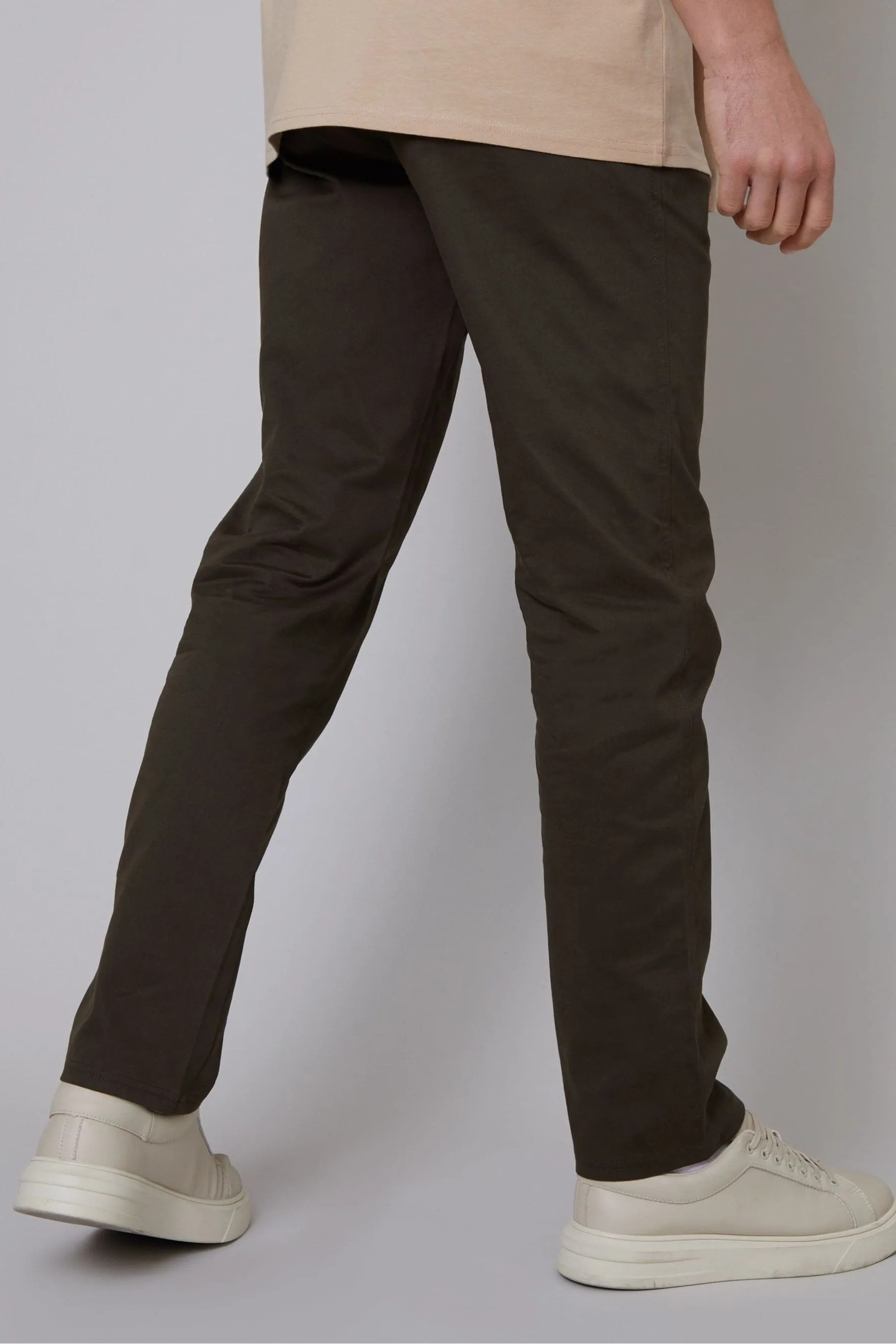 Threadbare cotone vestibilità regular - Vestibilità Pantaloni chino elasticizzata