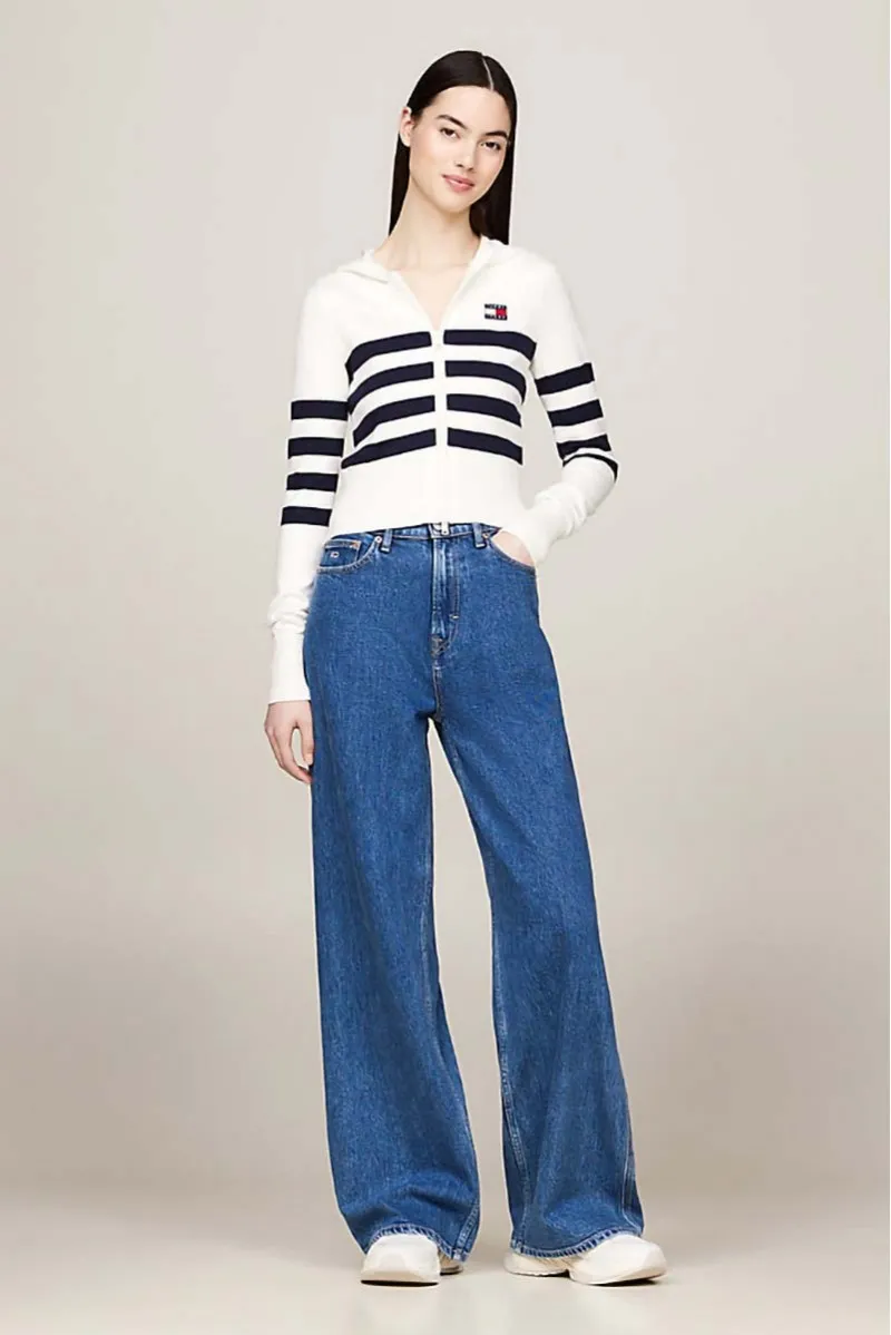 TOMMY HILFIGER CARDIGAN TUTTA ZIP JEANSERIA