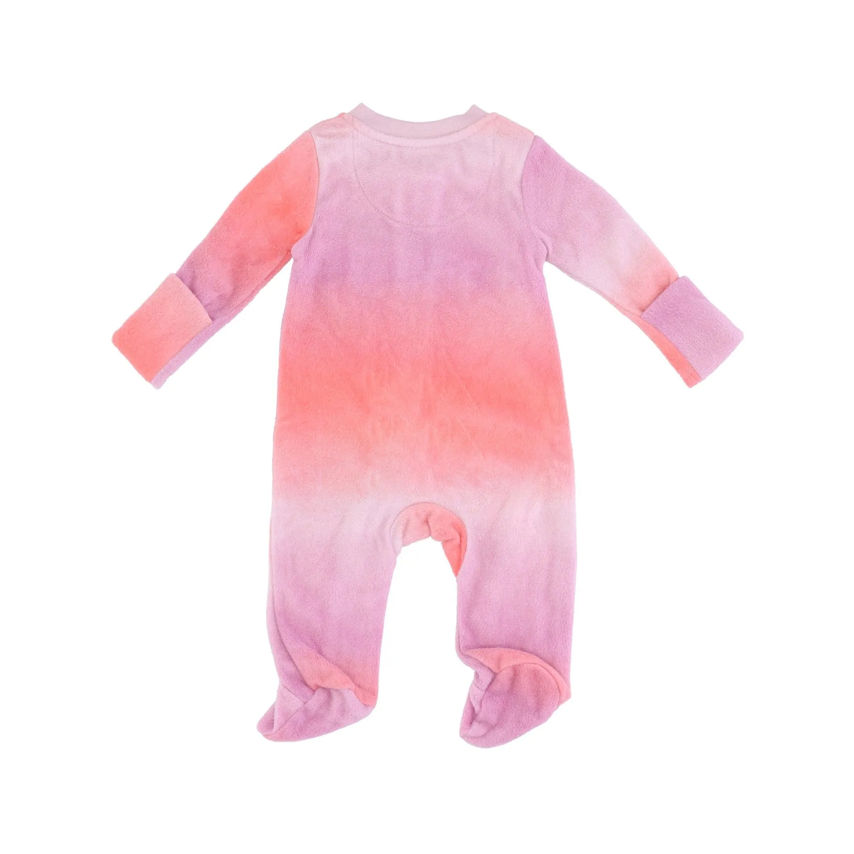 Tuta Intera Neonato Printed Club Footed Coverall Elemental Pink