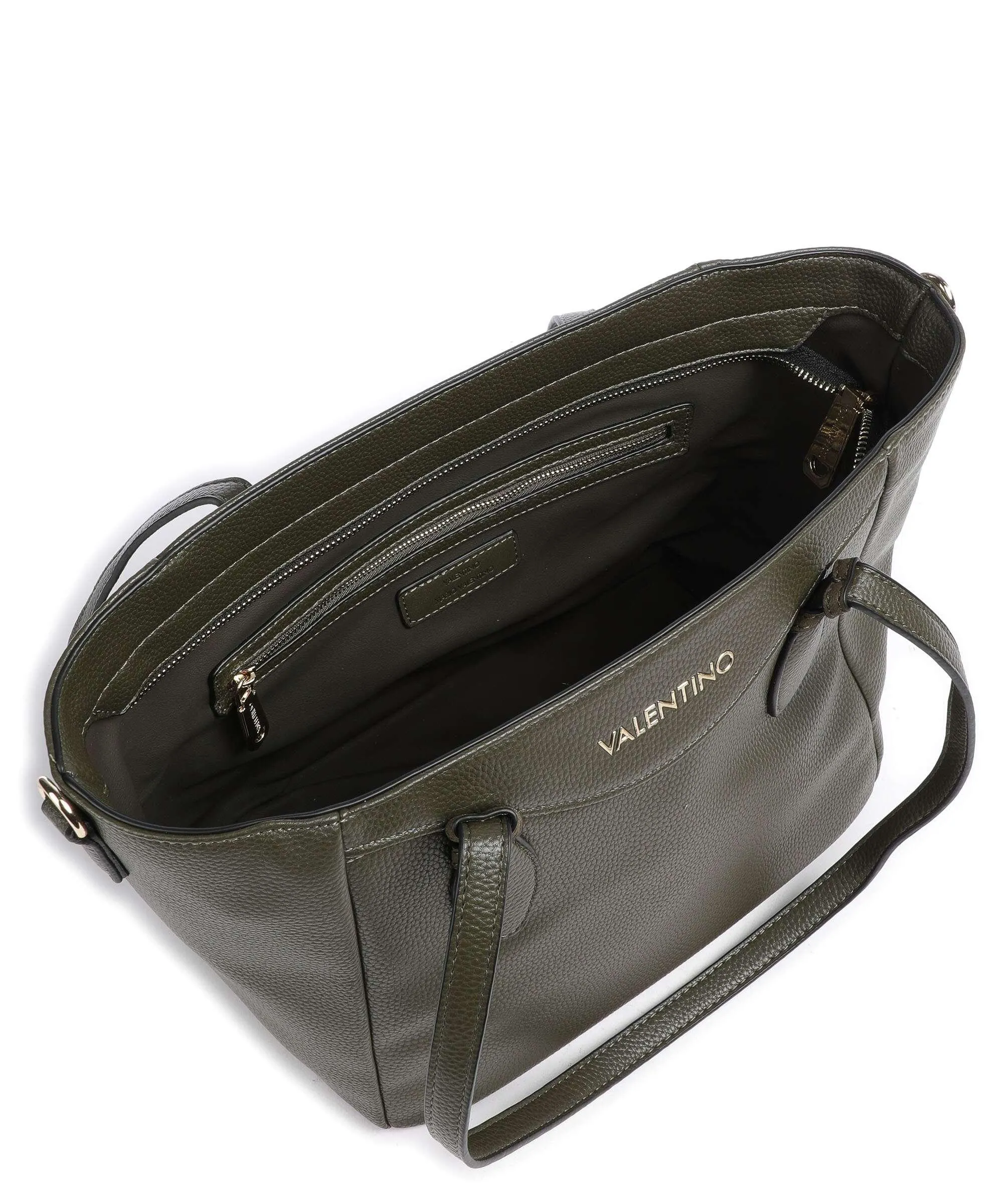  Valentino Bags Cinnamon Re Borsa shopper pelle sintetica verde scuro  