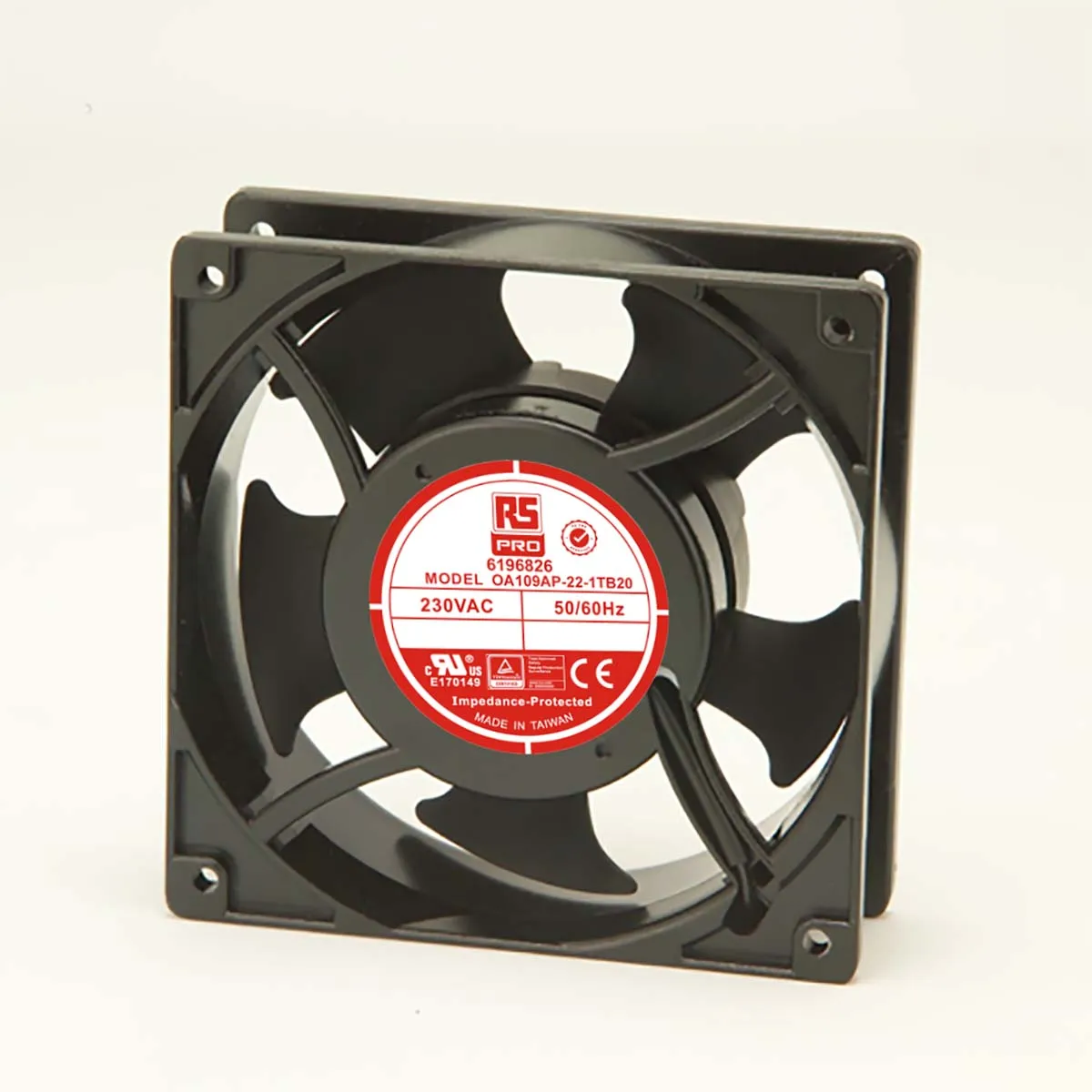 Ventola assiale in c.a. RS PRO, 186.9m³/h, 230 V c.a., 120 x 120 x 38mm
