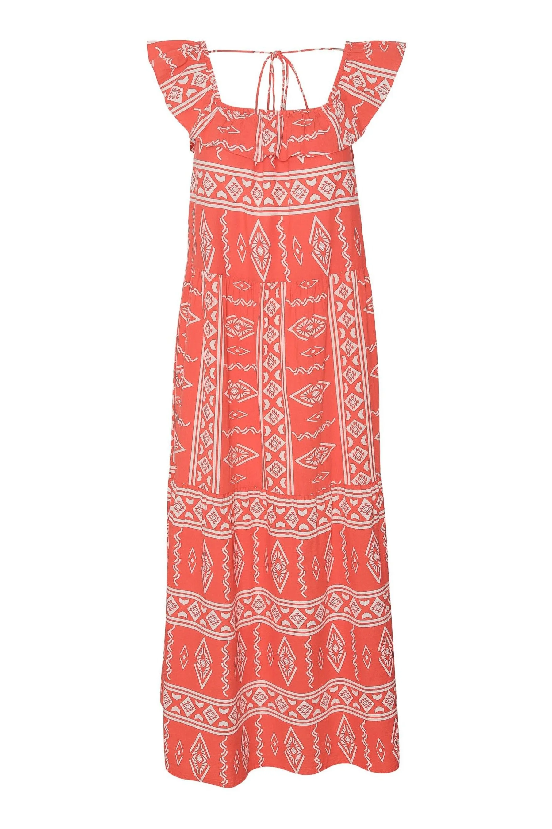 Vero Moda - Abito maxi estivo con Stampa Ruches azteche